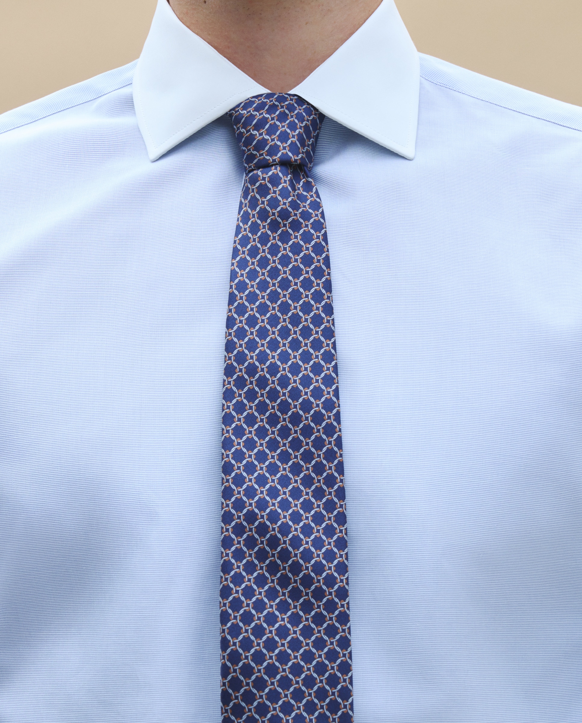 Camisa de Gola Italiana Azul-claro-4