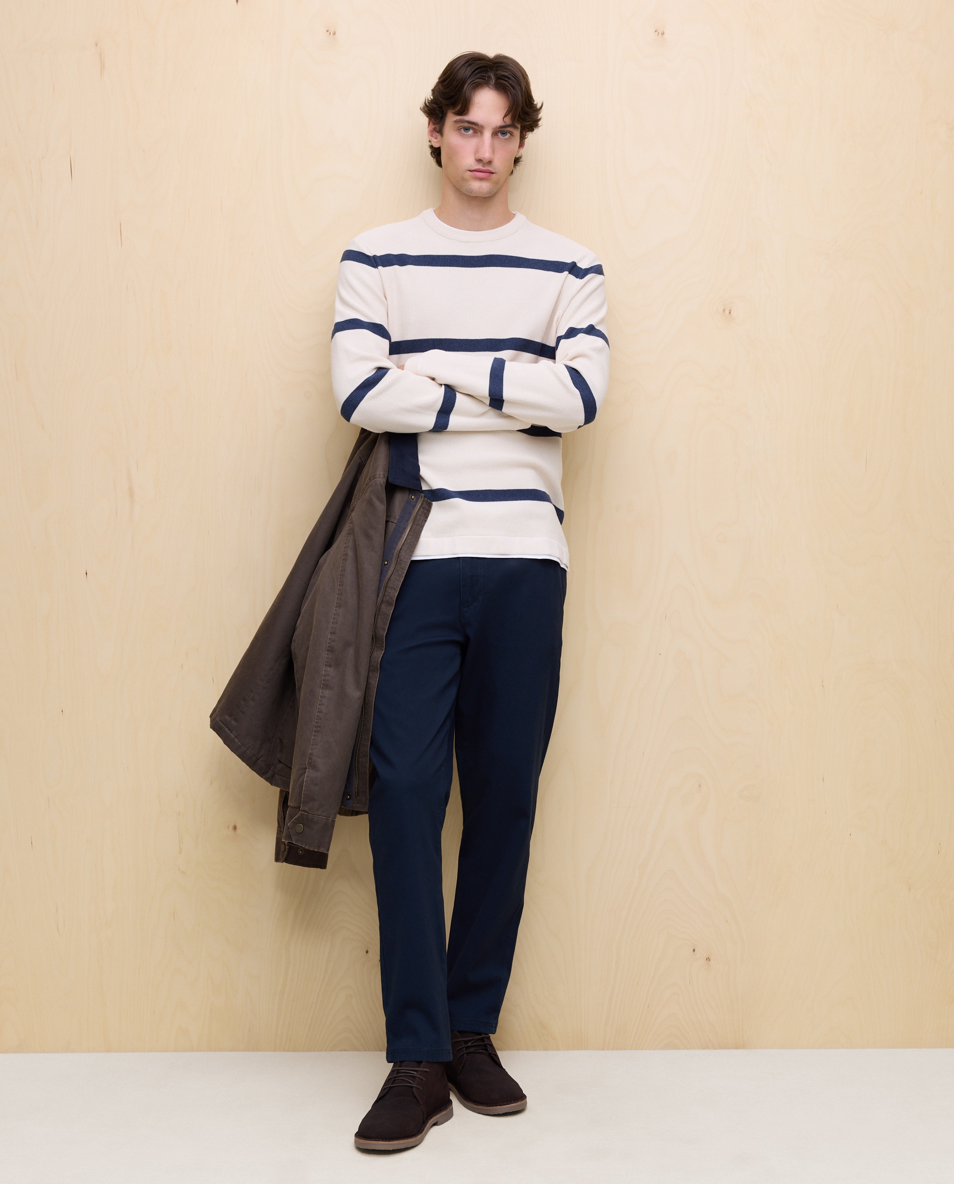 Imagem 0 de Camisola de Malha às Riscas