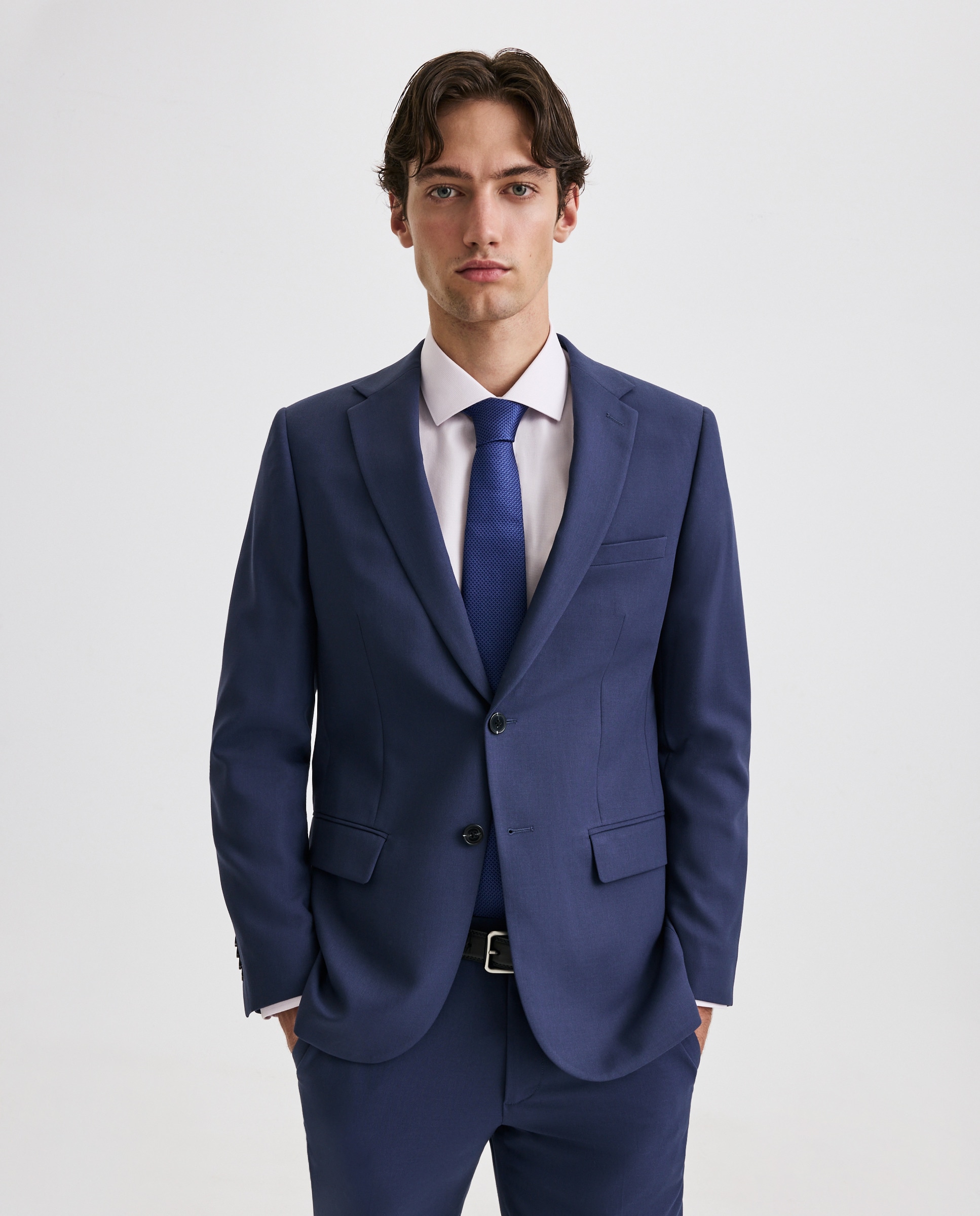 Imagen 0 de Chaqueta de traje para hombre ultra elástico Gris claro
