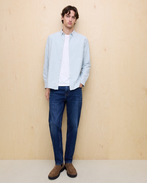 Imagem 0 de Camisa Oxford Lisa de Manga Comprida