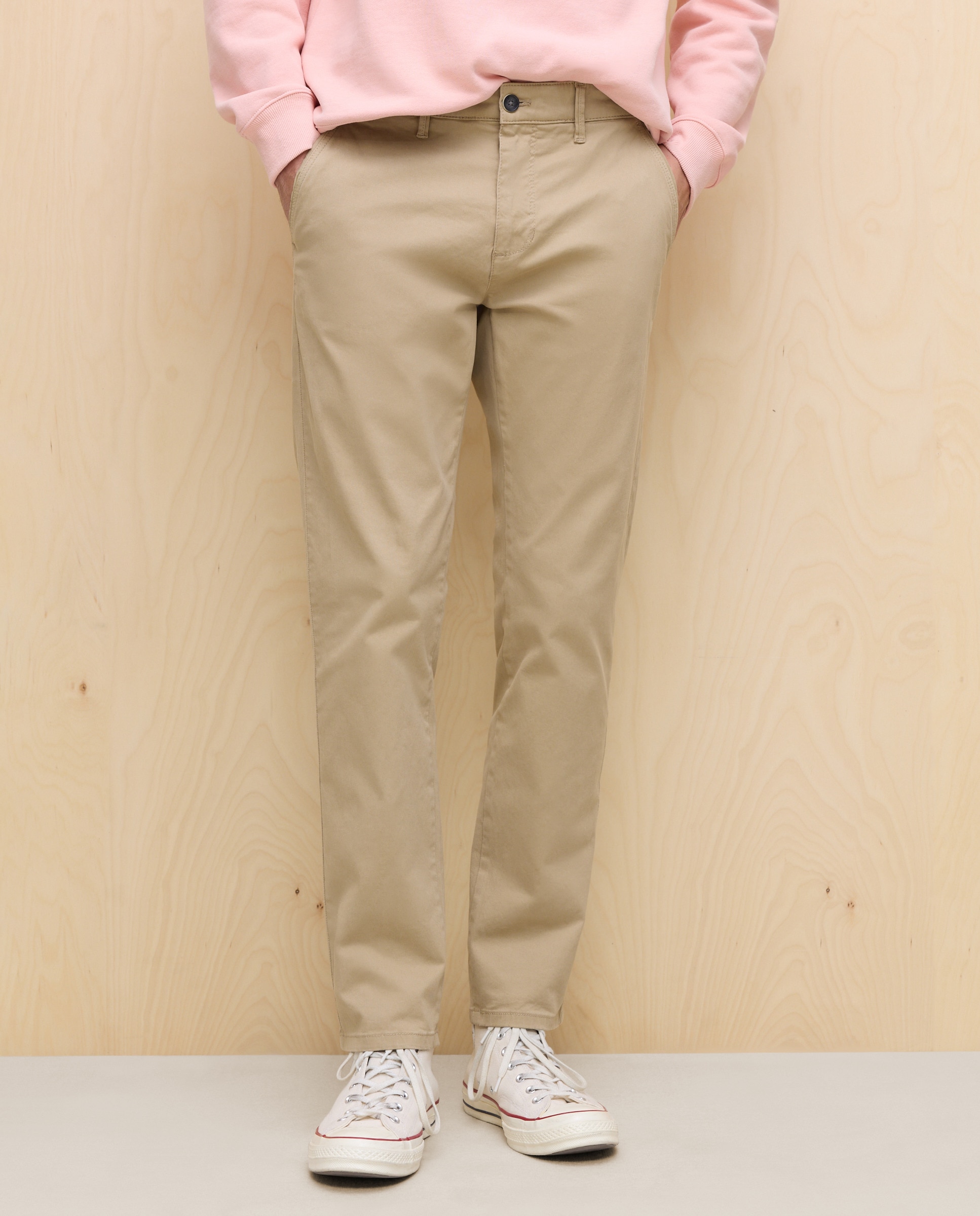 Calças Chino Stretch Slim Torrado-2