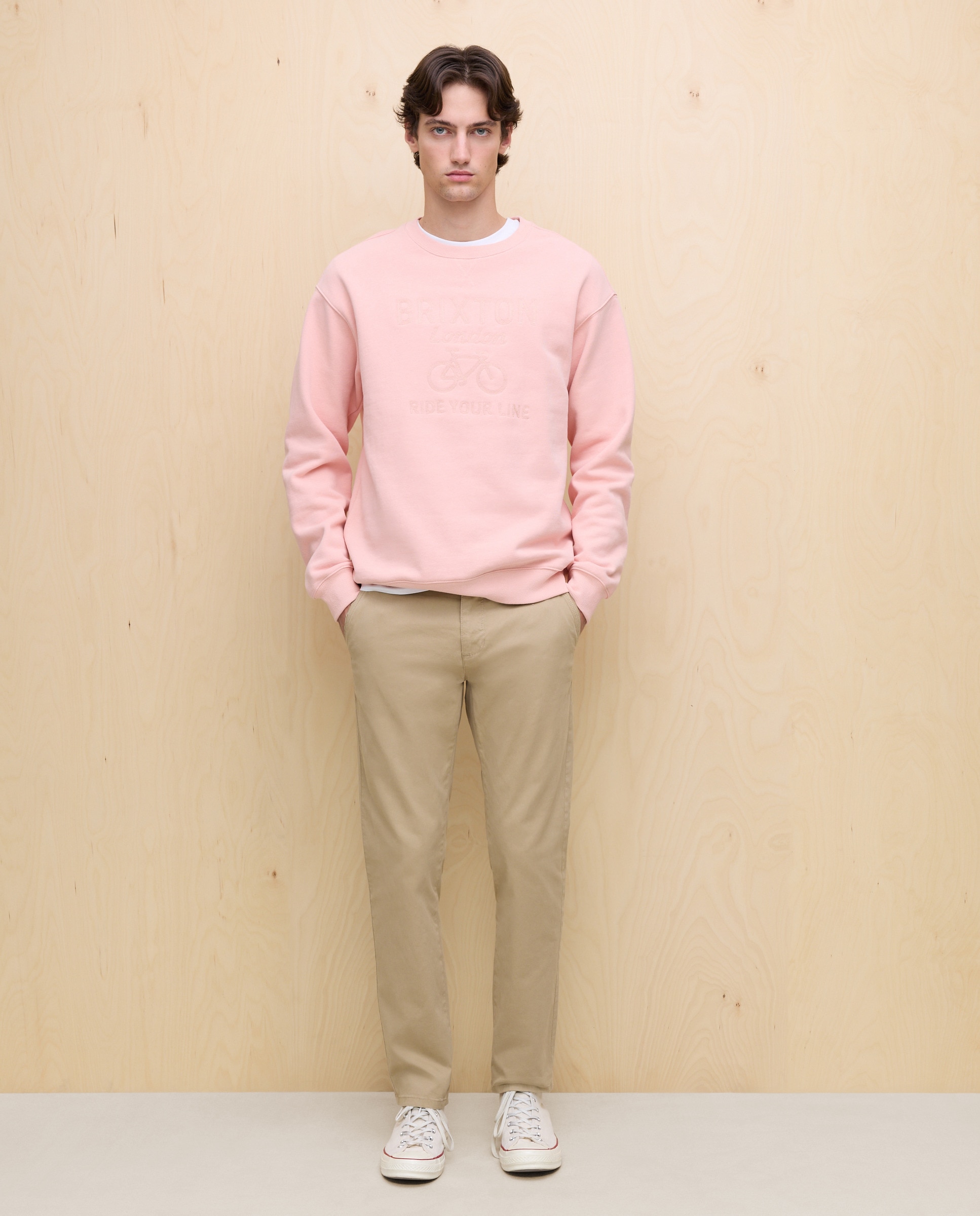 Calças Chino Stretch Slim Torrado-1