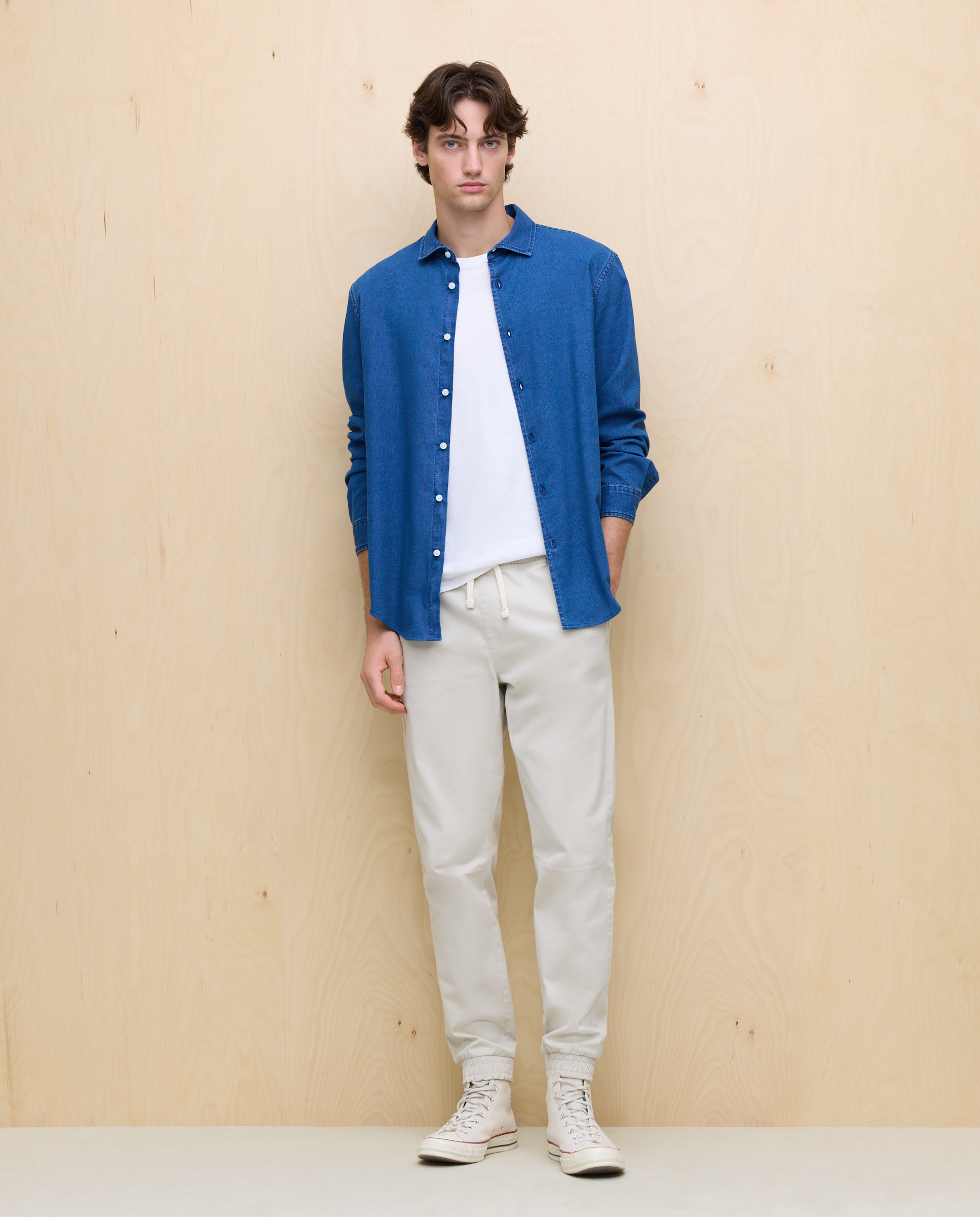 Joggers Stretch Branco-gelo-1