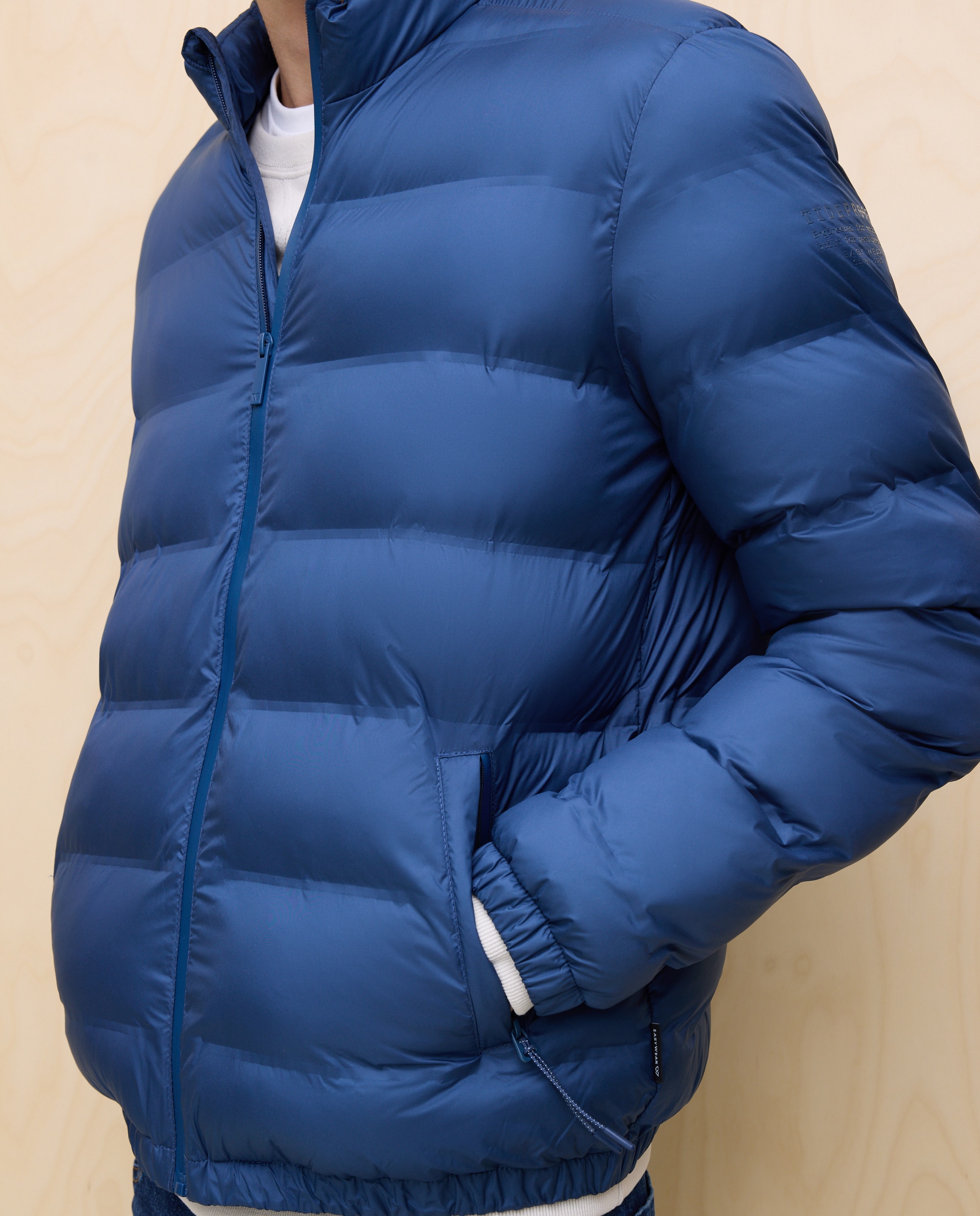 Blusão Acolchoado Ligeiro Repelente à Água 400 Azul-2