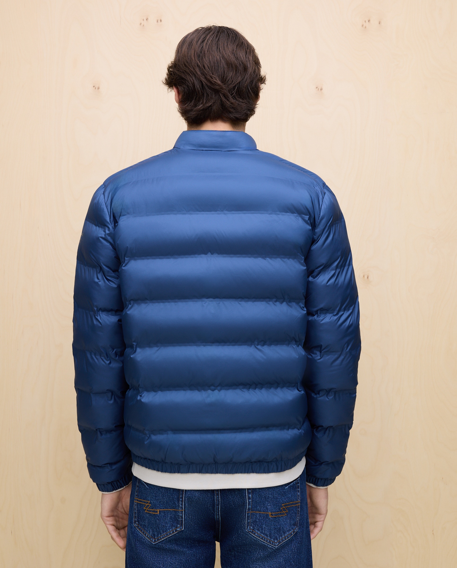 Blusão Acolchoado Ligeiro Repelente à Água 400 Azul-4