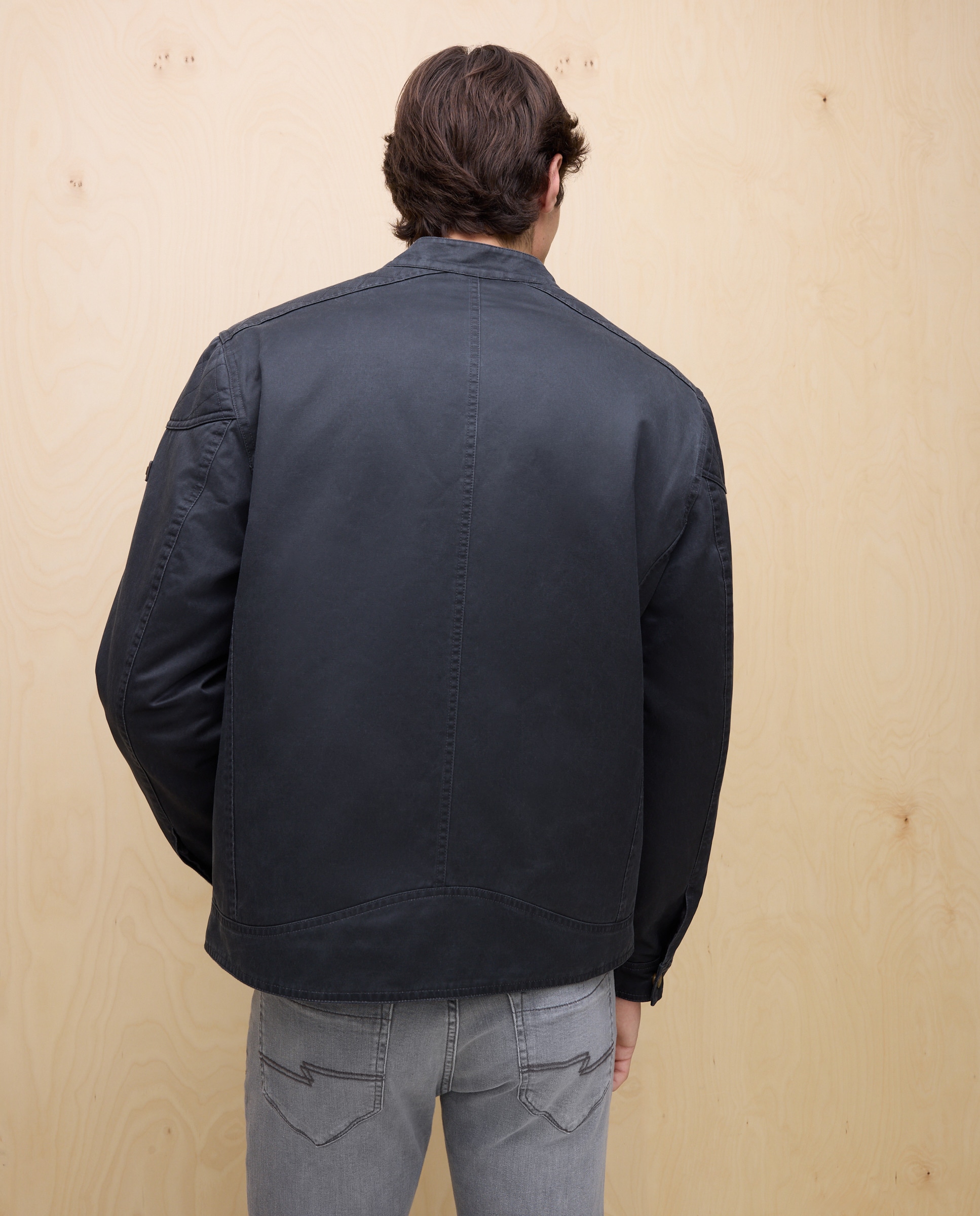 Blusão Biker Encerado 830 Antracite-4