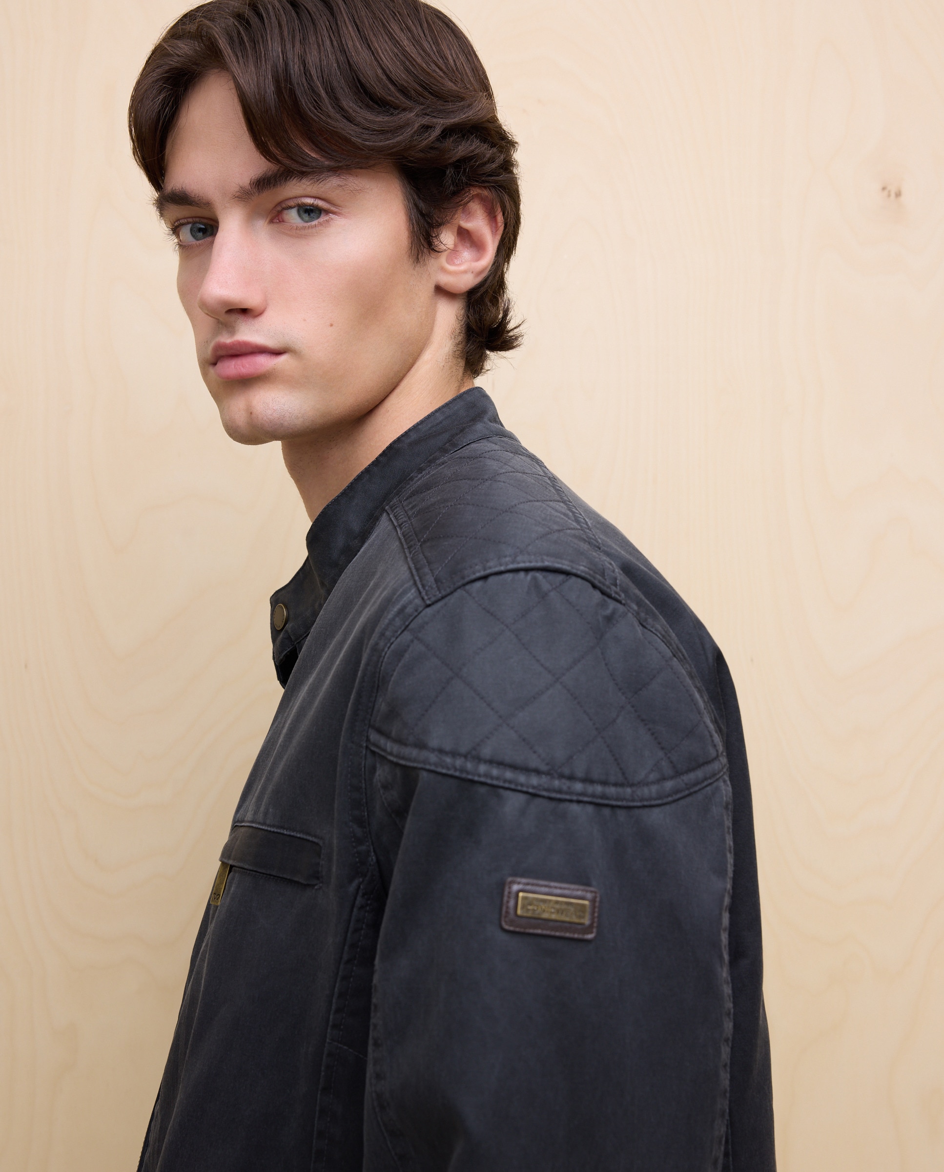 Blusão Biker Encerado 830 Antracite-1