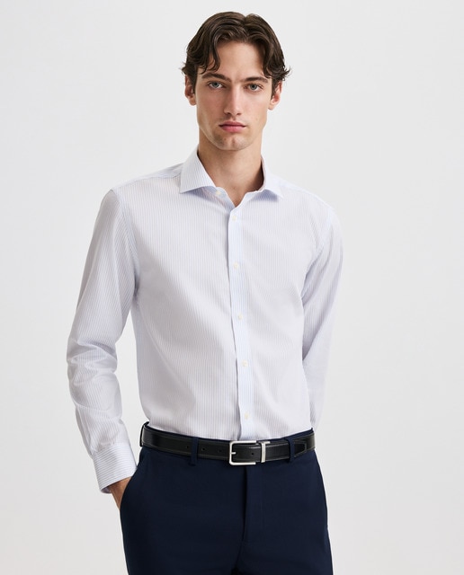 Imagem 0 de Camisa Clássica às Riscas Coolmax