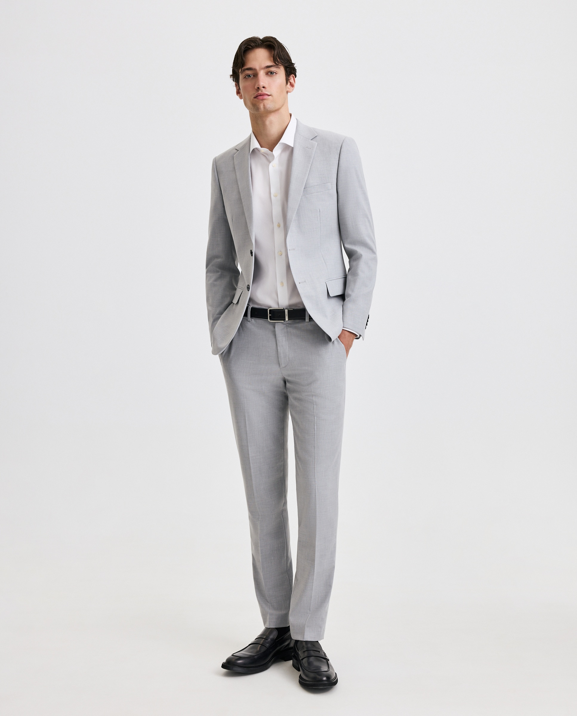 Camisa Clássica com Estrutura Coolmax Branco-3