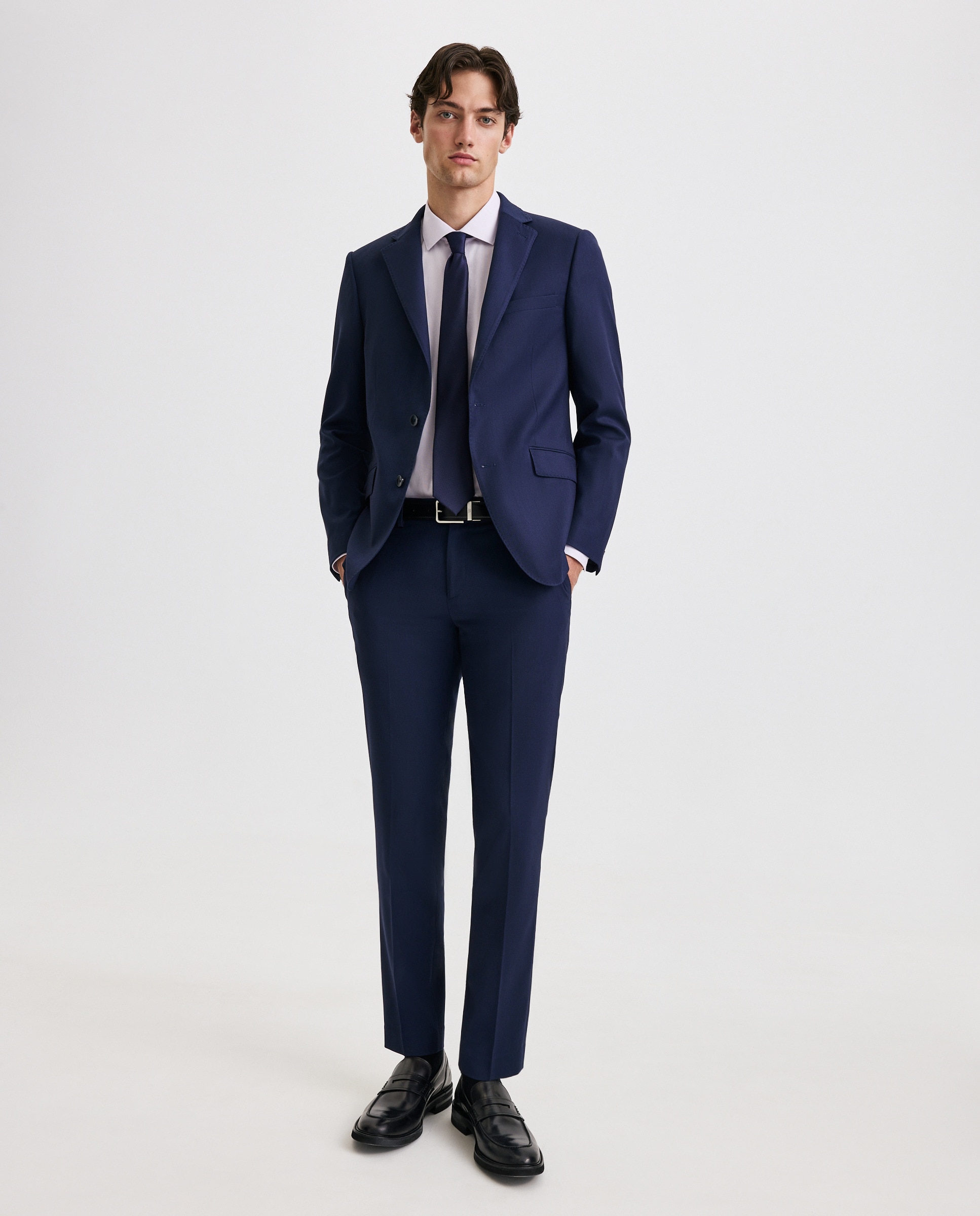 Camisa Clássica com Estrutura Coolmax 284 Lilás-2