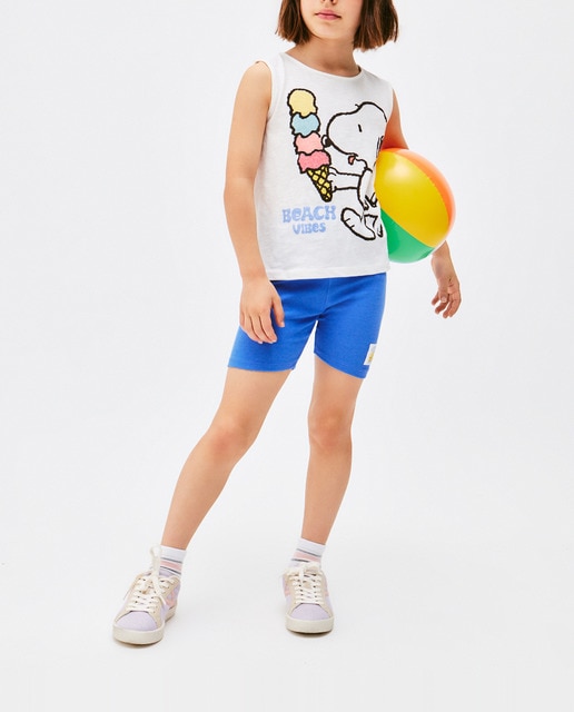 Imagen 0 de Conjunto ciclista de niña de Snoopy