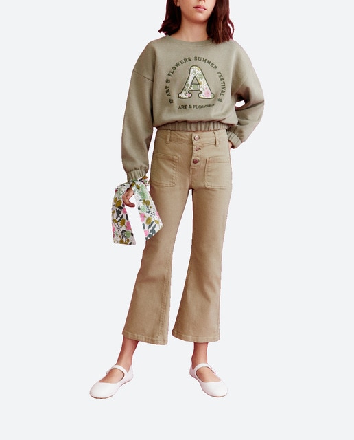 Imagen 0 de Vaquero flare de niña en color