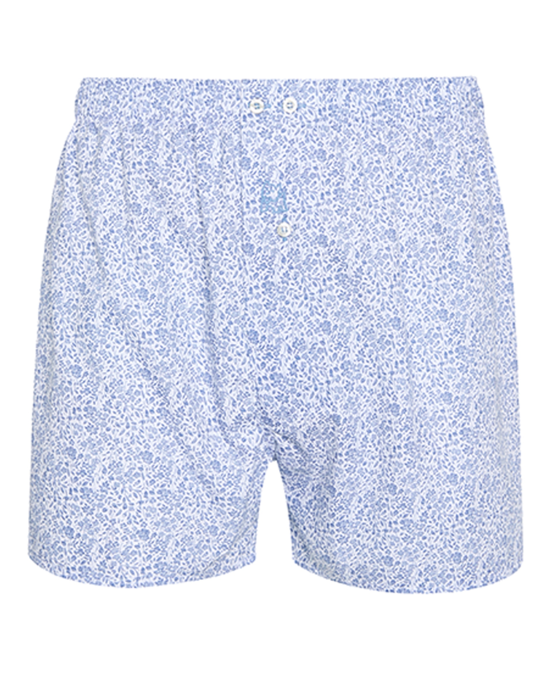 Boxers em Tecido com Estampado Branco-1