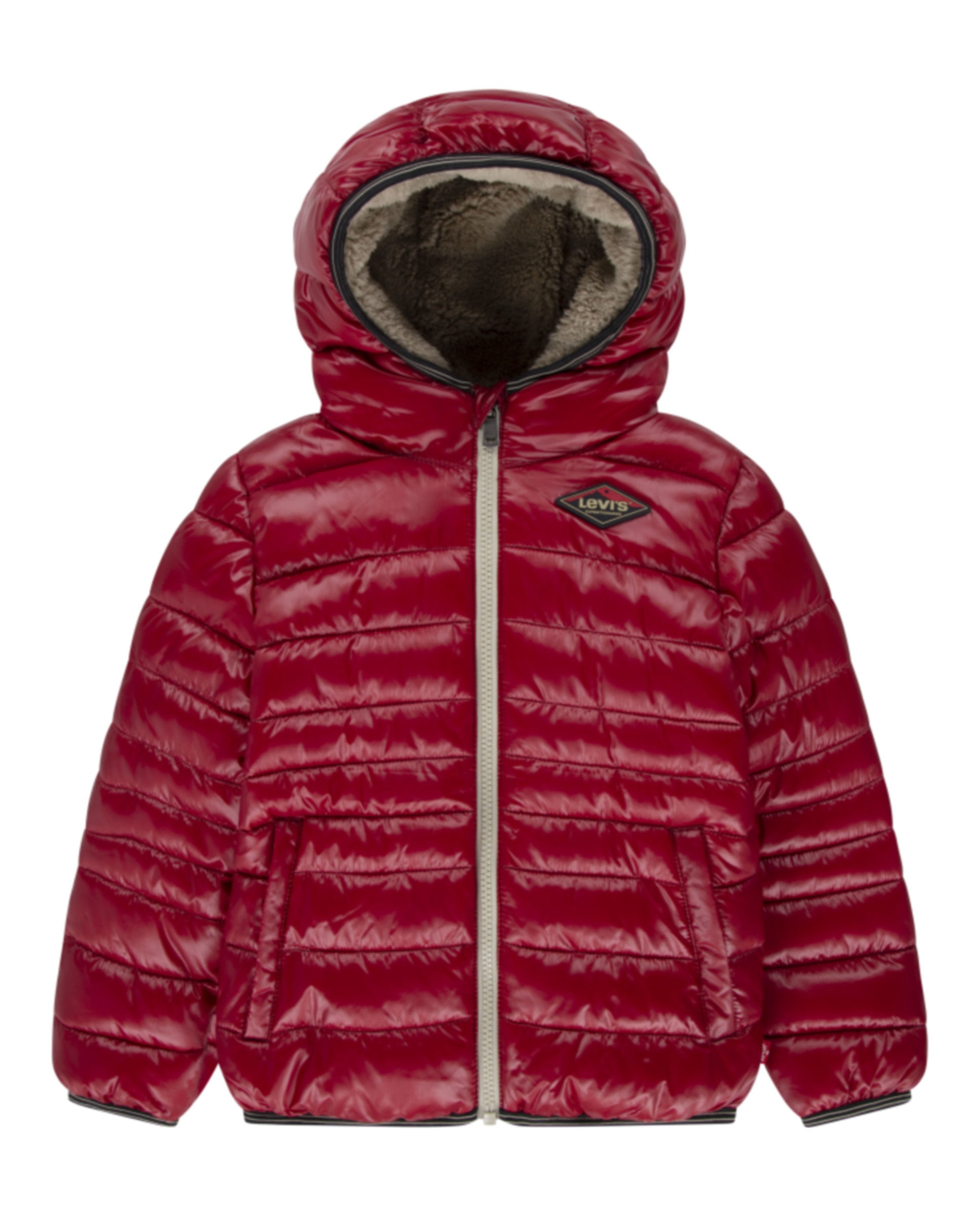 Imagen 0 de Chaqueta de plumas con cremallera y capucha niño
