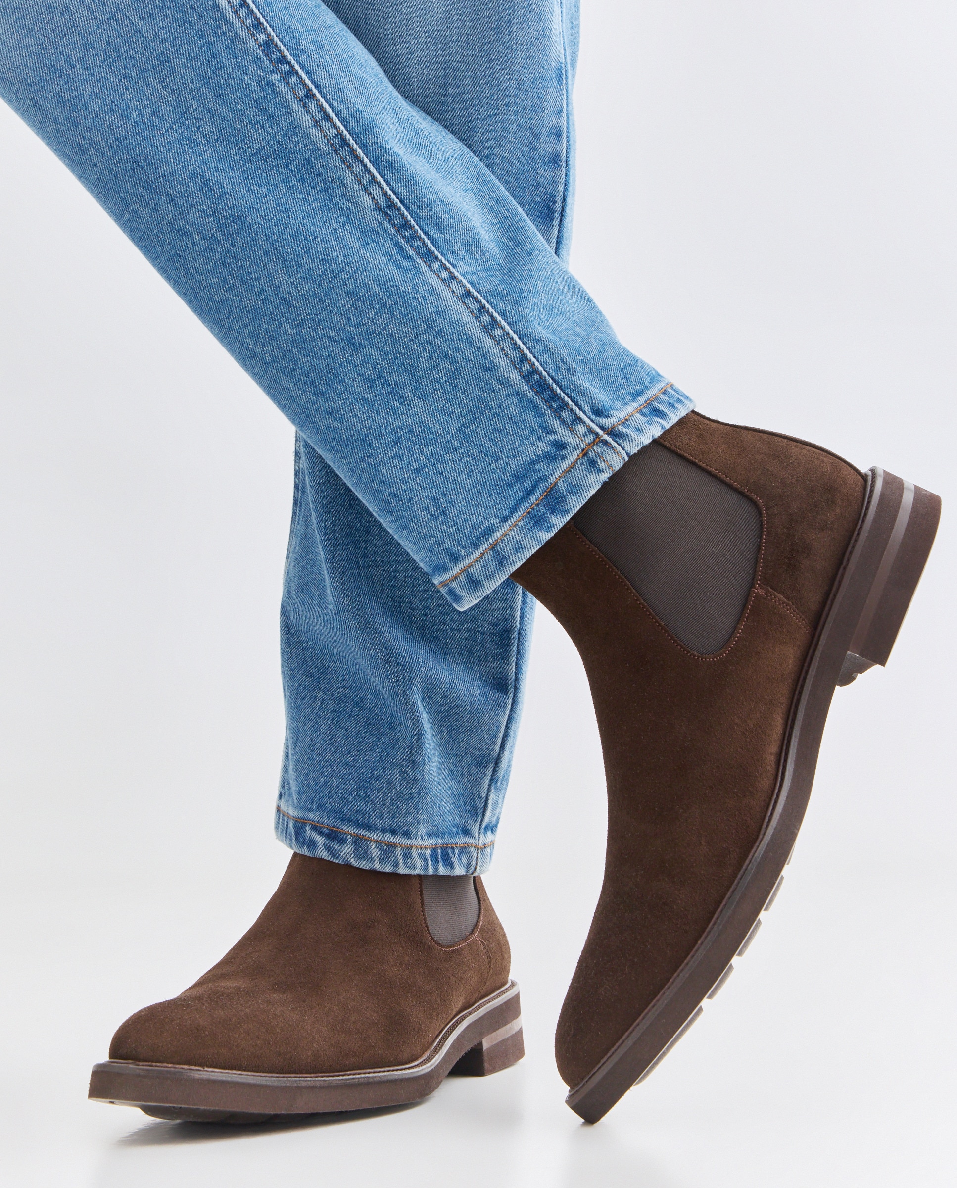 Botas Chelsea de Camurça 700 Castanho-6