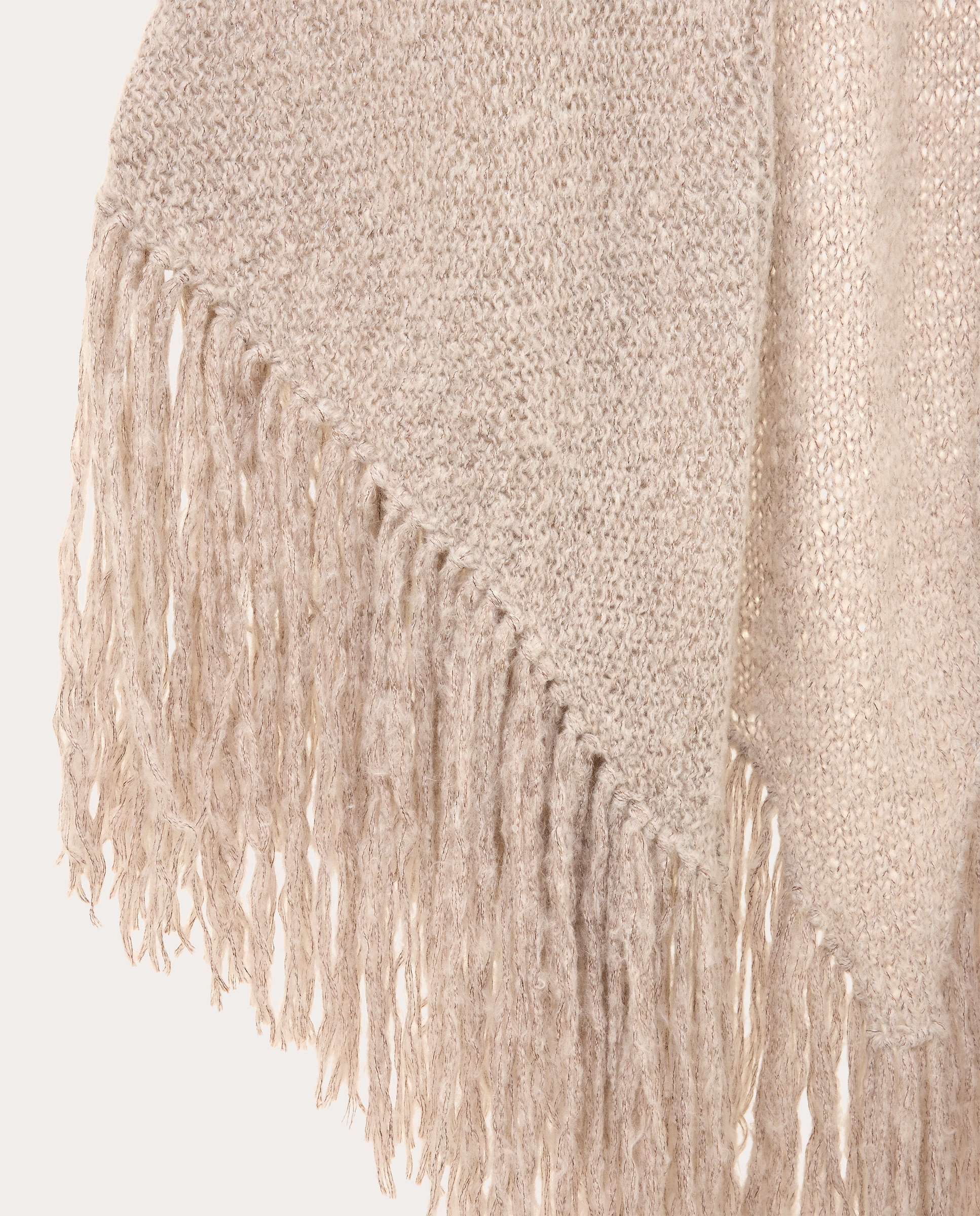 Chal de lana Gris claro-3