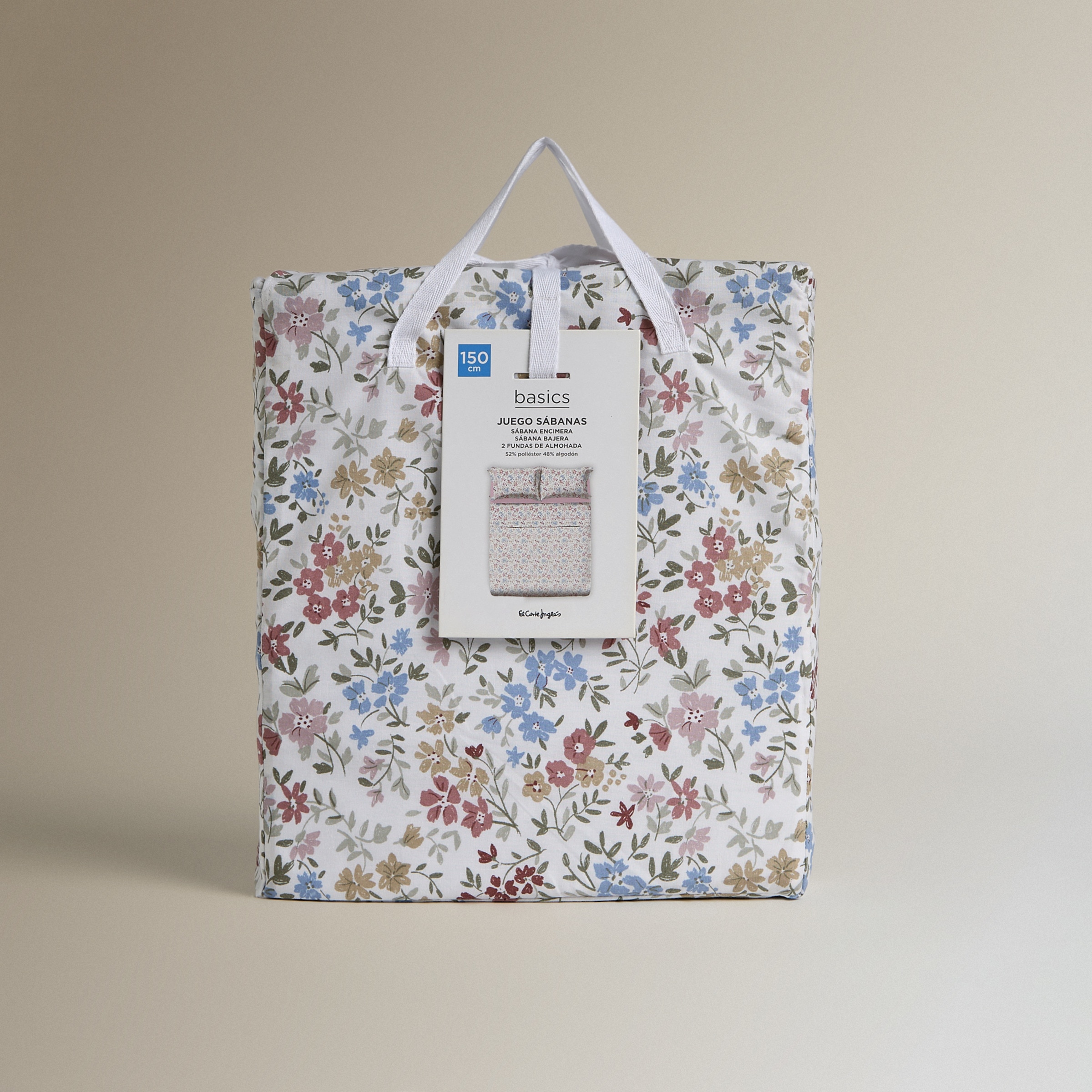 Juego de sábanas con bajera Fiona Rosa-7