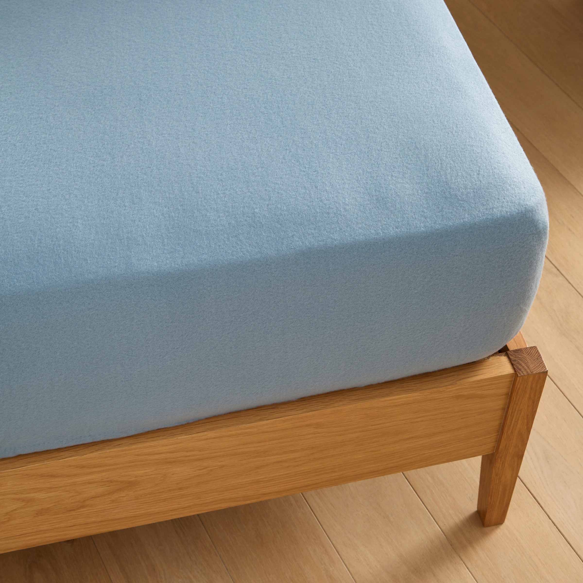 Juego de sábanas con bajera pirineo Dakota Azul-4