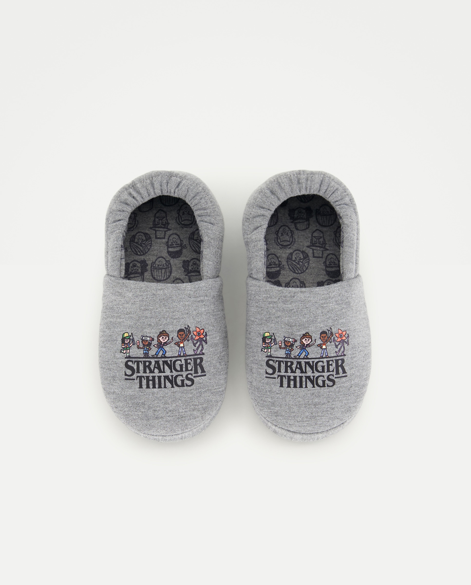 Pantufas Stranger Things Cotton Juice Cinzento-4