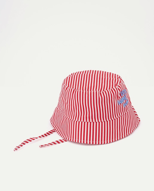 Imagem 0 de Gorro de Seersucker de Bebé às Riscas