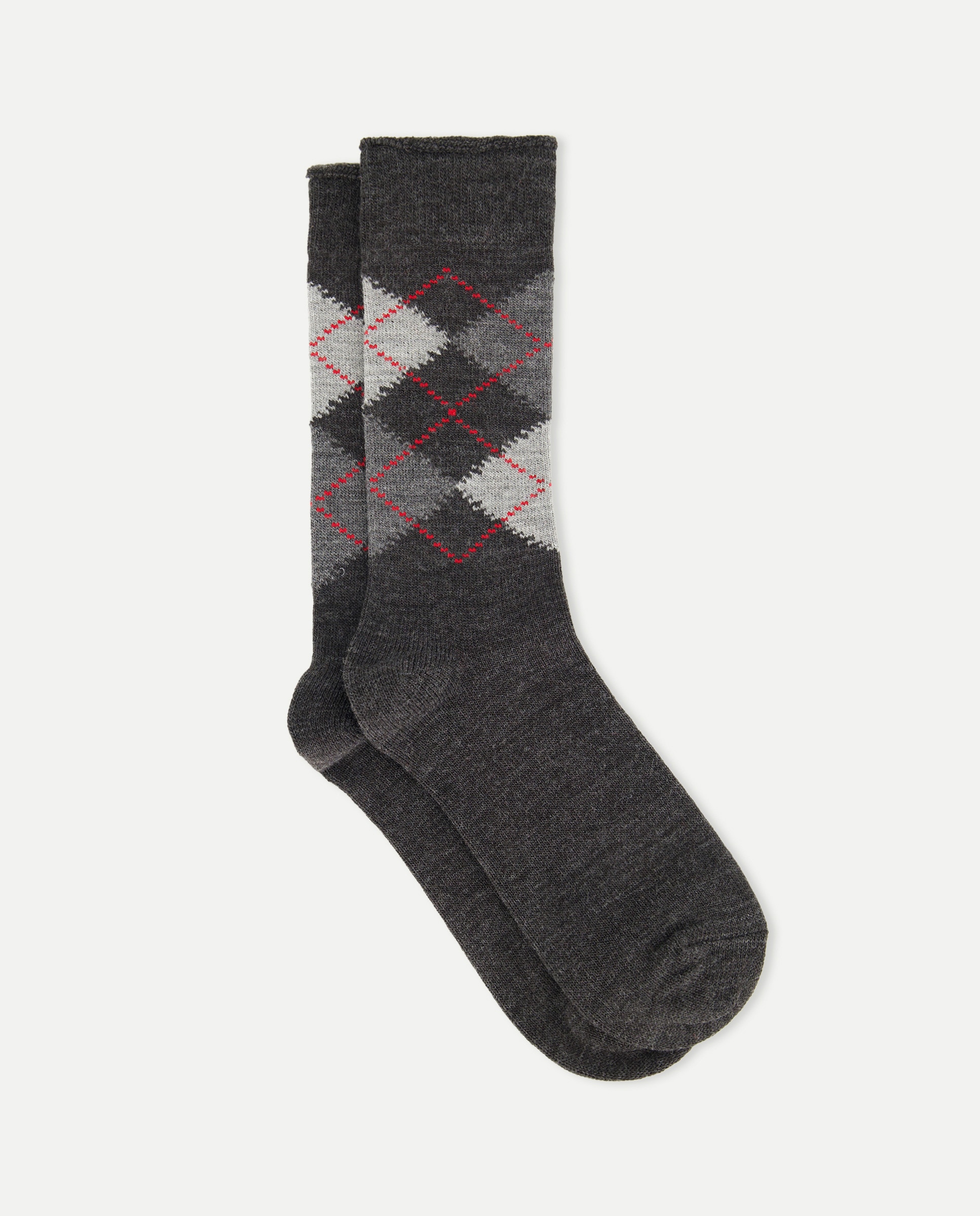 Imagen 0 de Calcetin rombos hombre con lana