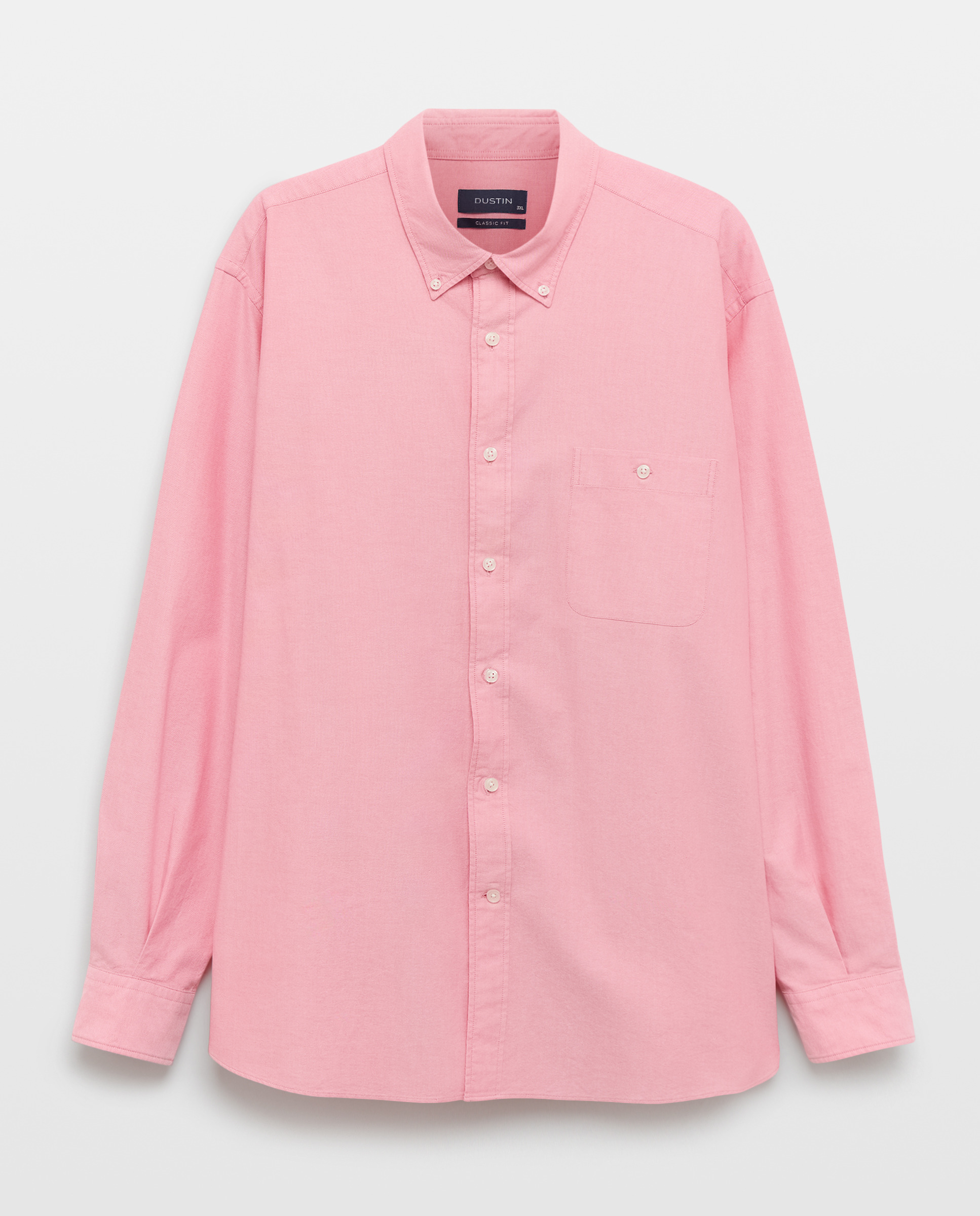 Camisa Casual Tamanhos Grandes Oxford Lisa Classic Fit Salmão-4