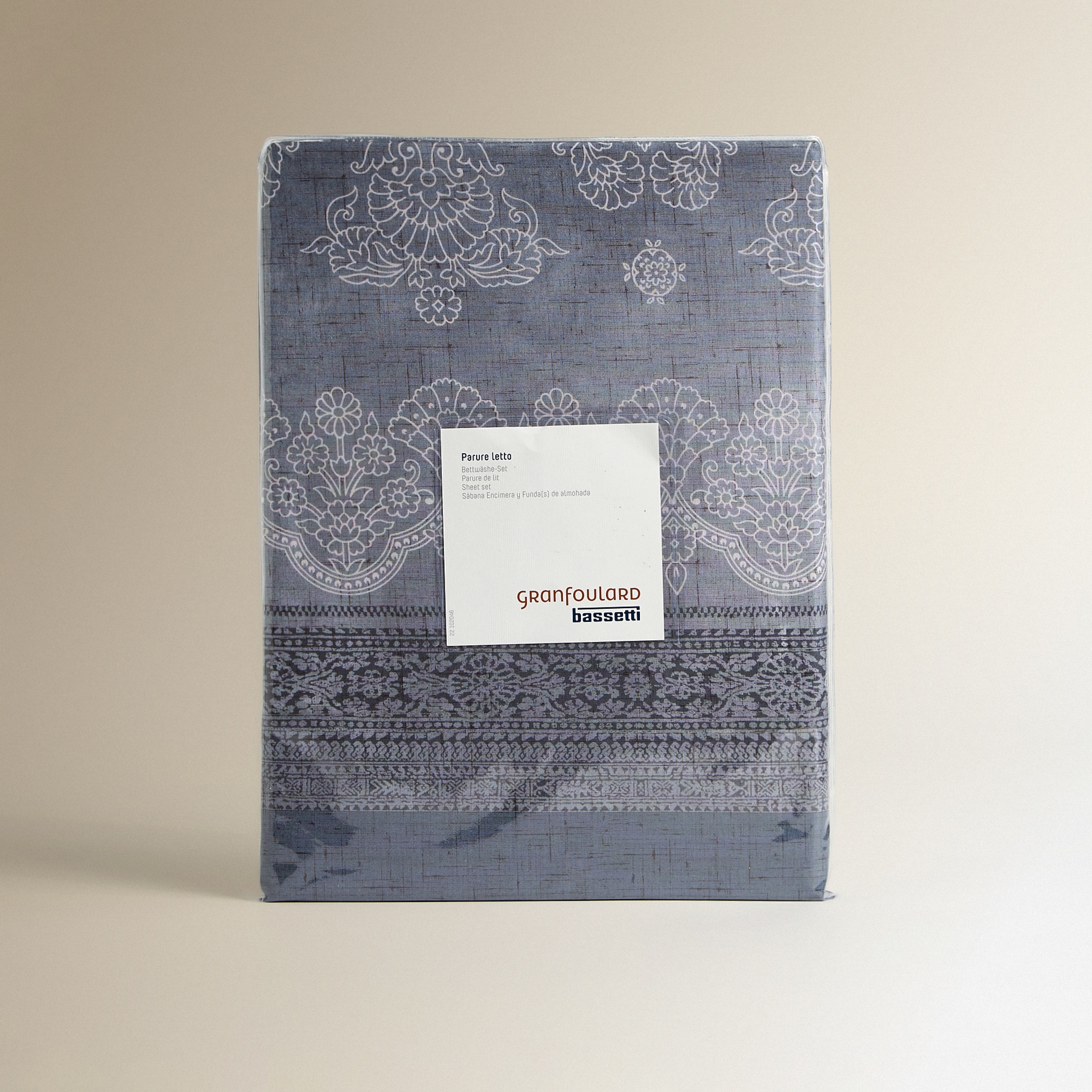 Conjunto de Lençóis de Algodão Kerala Cinzento-4