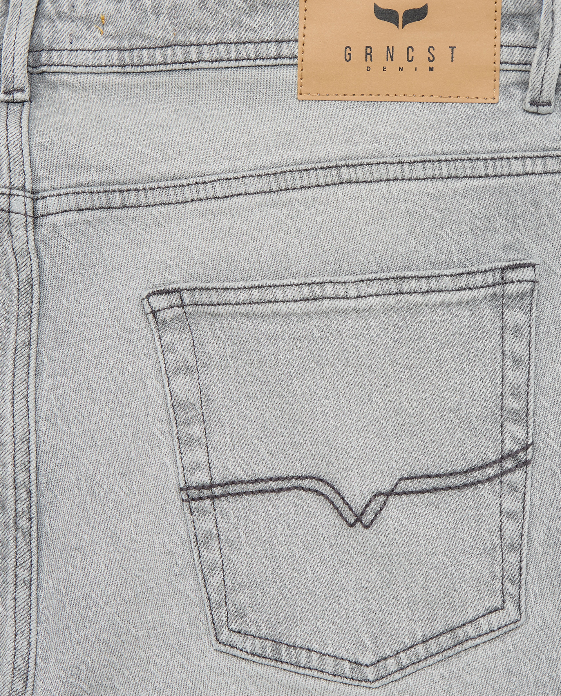Jeans Straight Cinzento-claro-5
