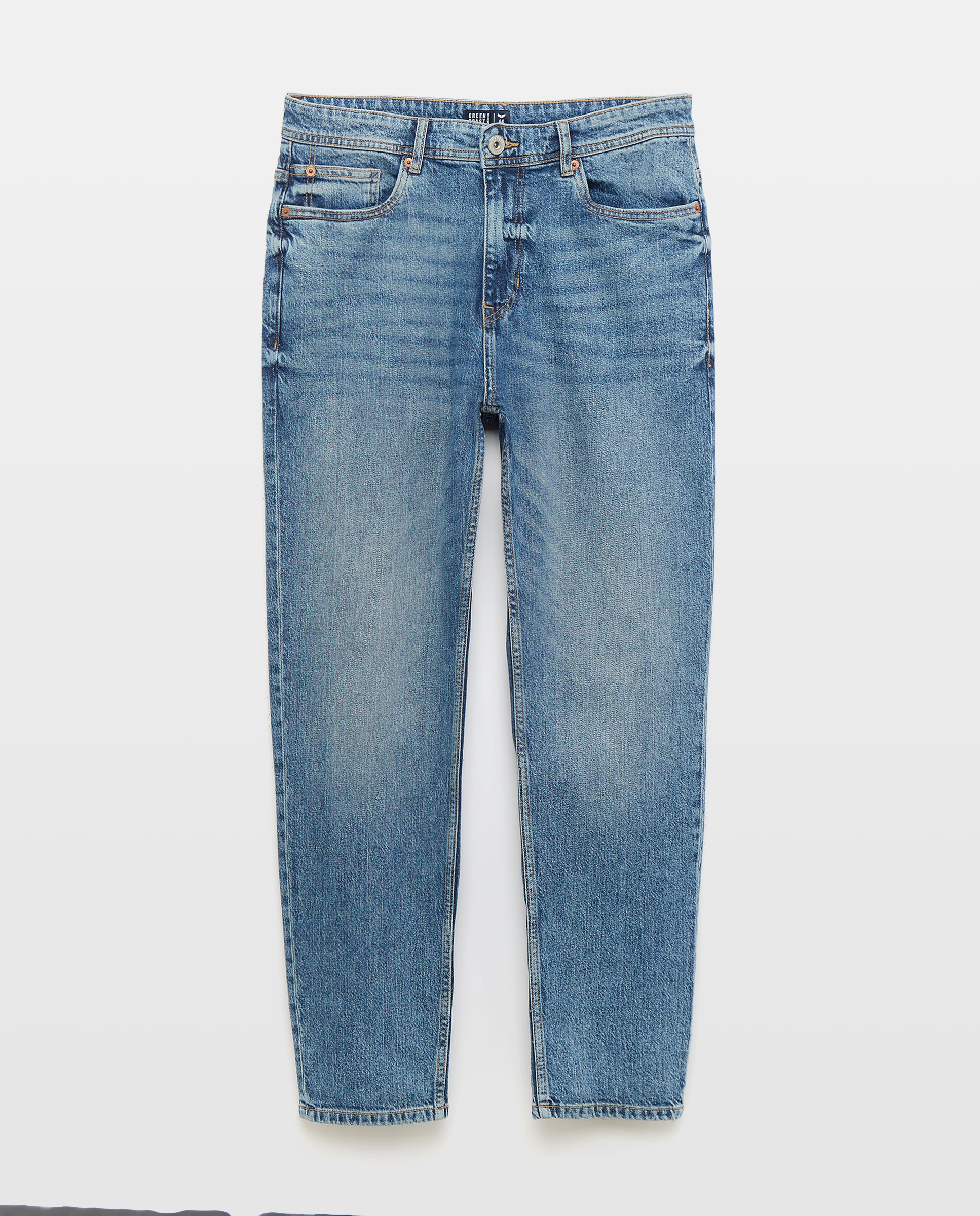 Jeans Tapered Fit Índigo-4