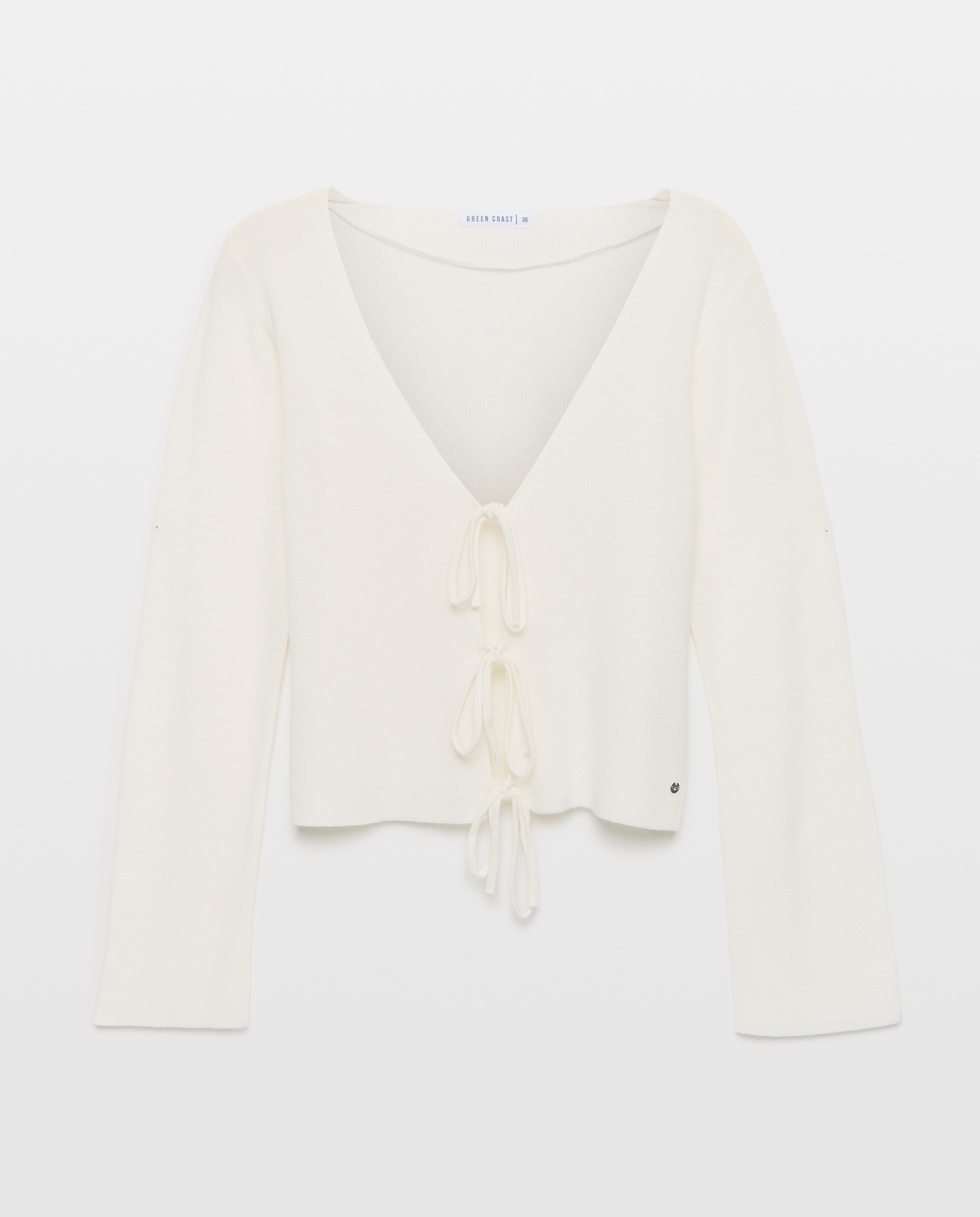 Cardigan de Manga Comprida 120 Cru-5