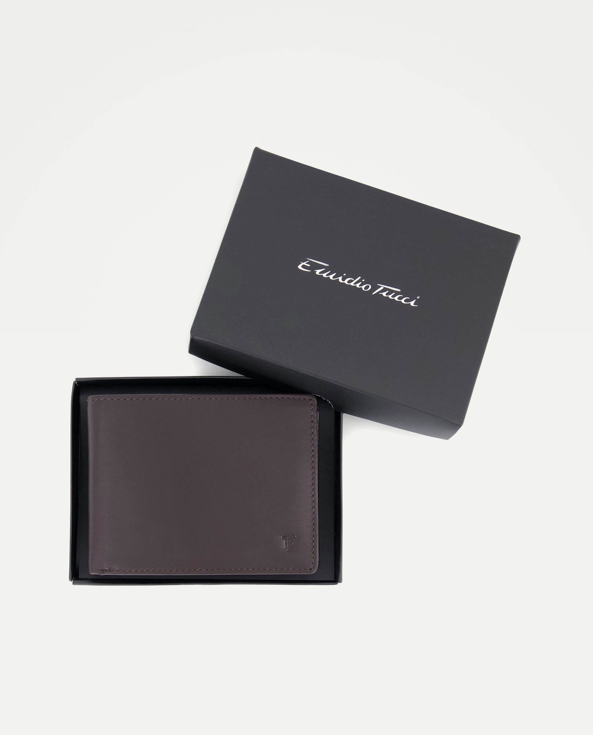 Carteira de Napa Bicolor Castanho-4