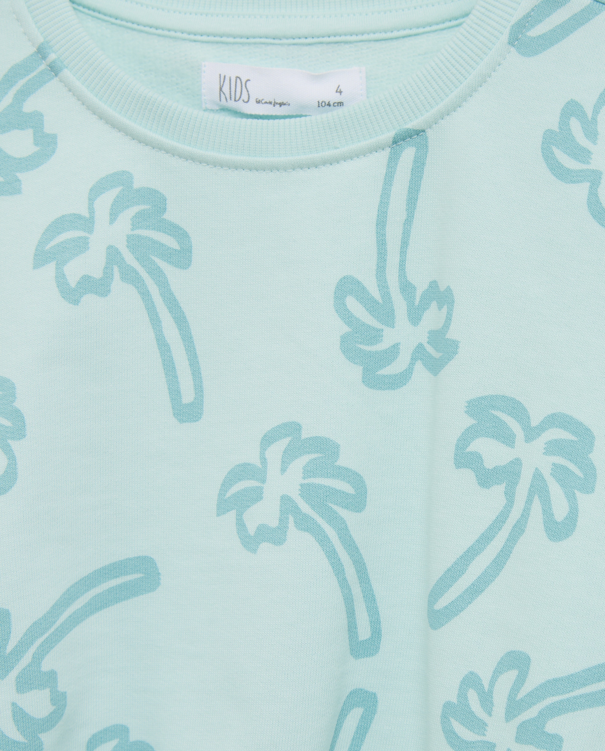 Sweatshirt com Estampado Floral Verde-5