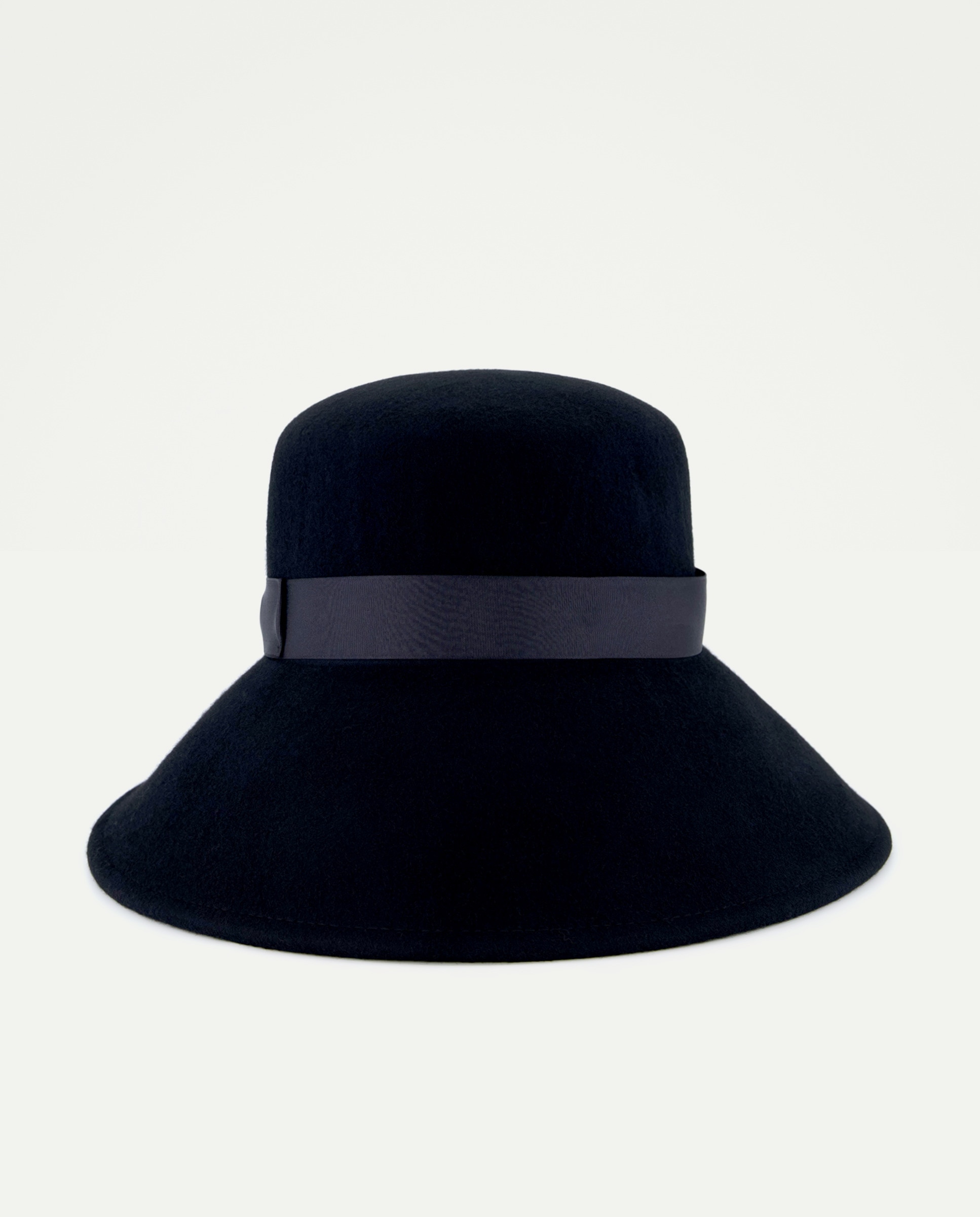 Chapéu Tipo Fedora de Aba Grande Preto-1