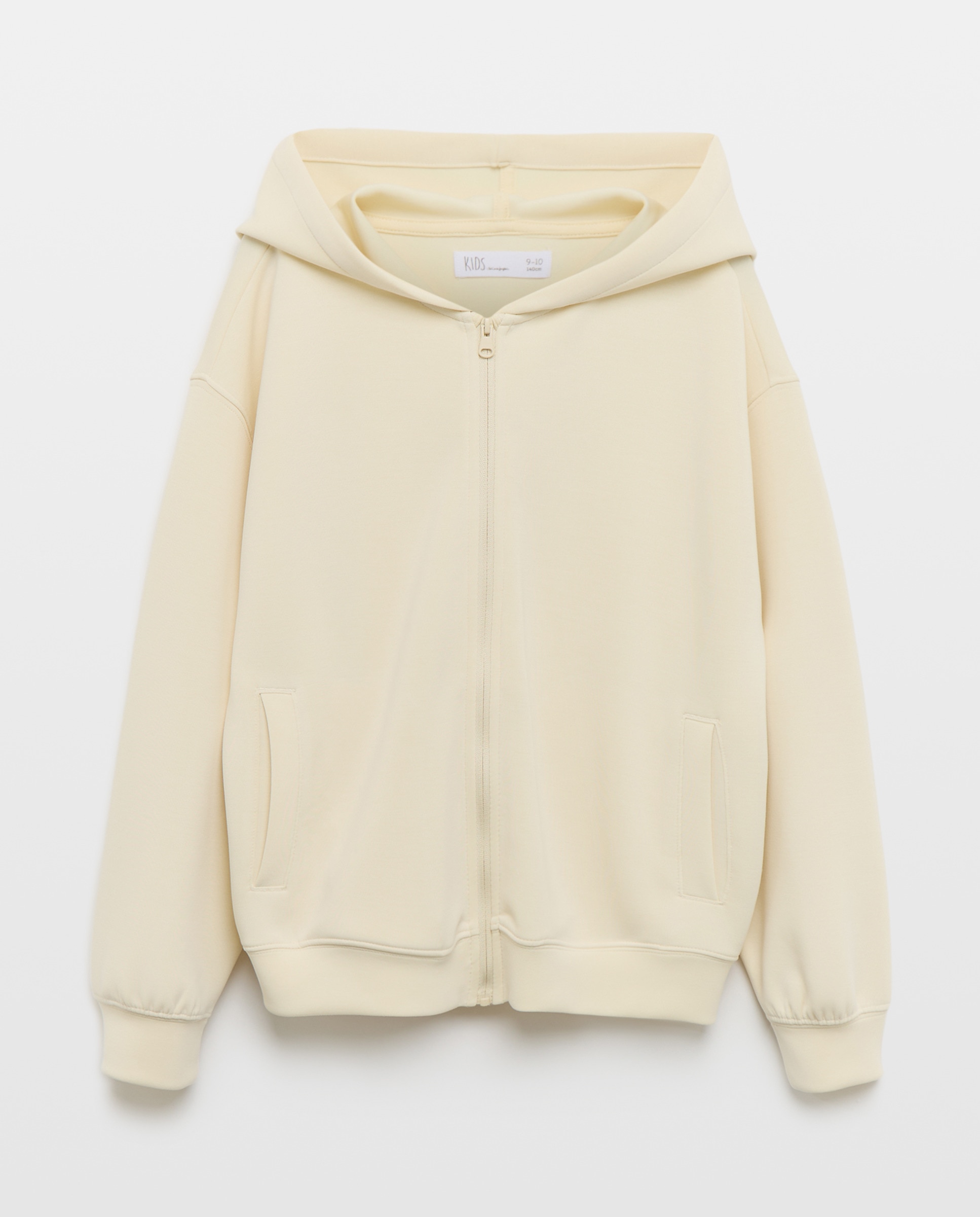 Sweatshirt Aberta com Capuz de Modal Kids El Corte Inglés 150 Baunilha-4