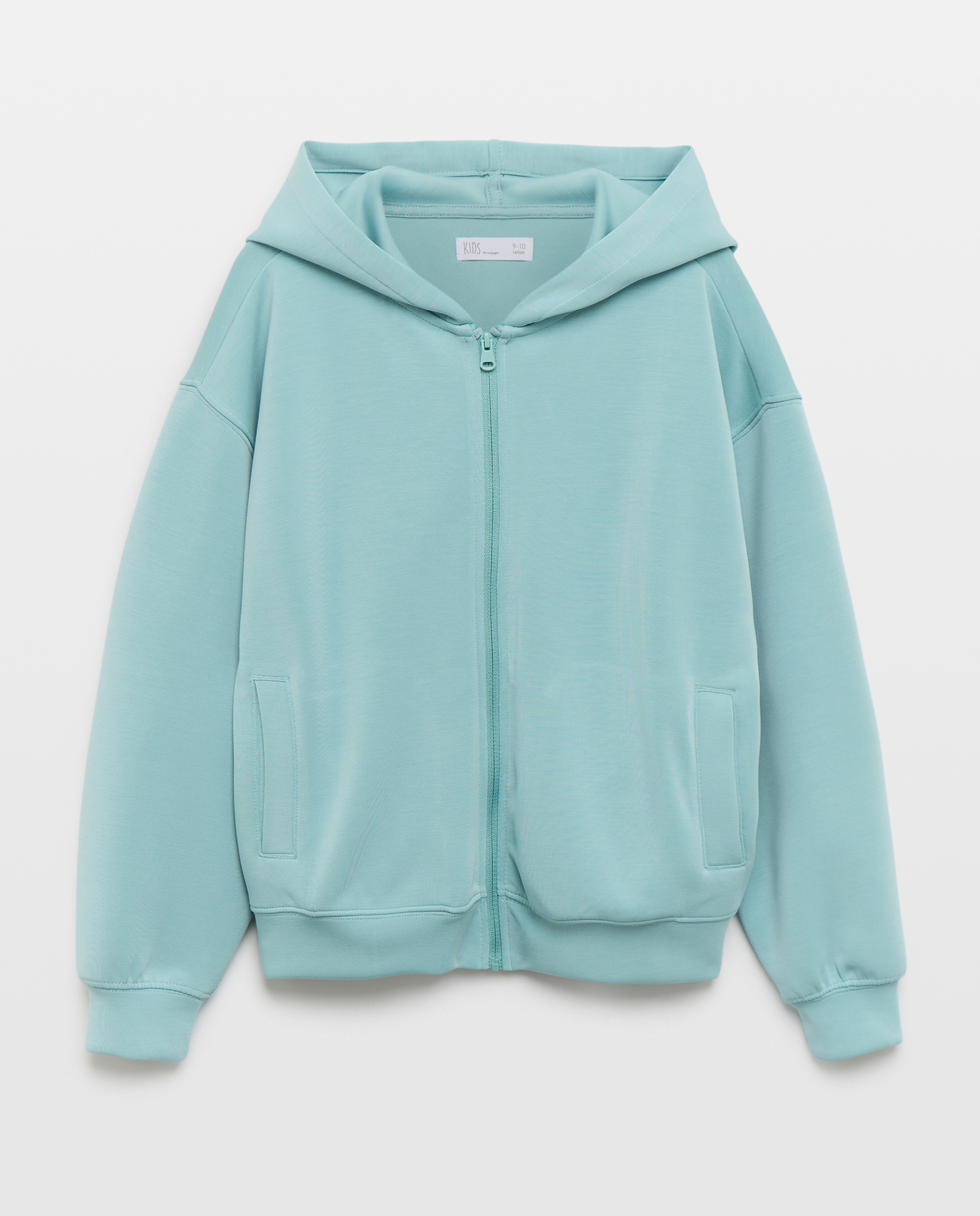 Sweatshirt Aberta com Capuz de Modal Kids El Corte Inglés 582 Verde Água-4