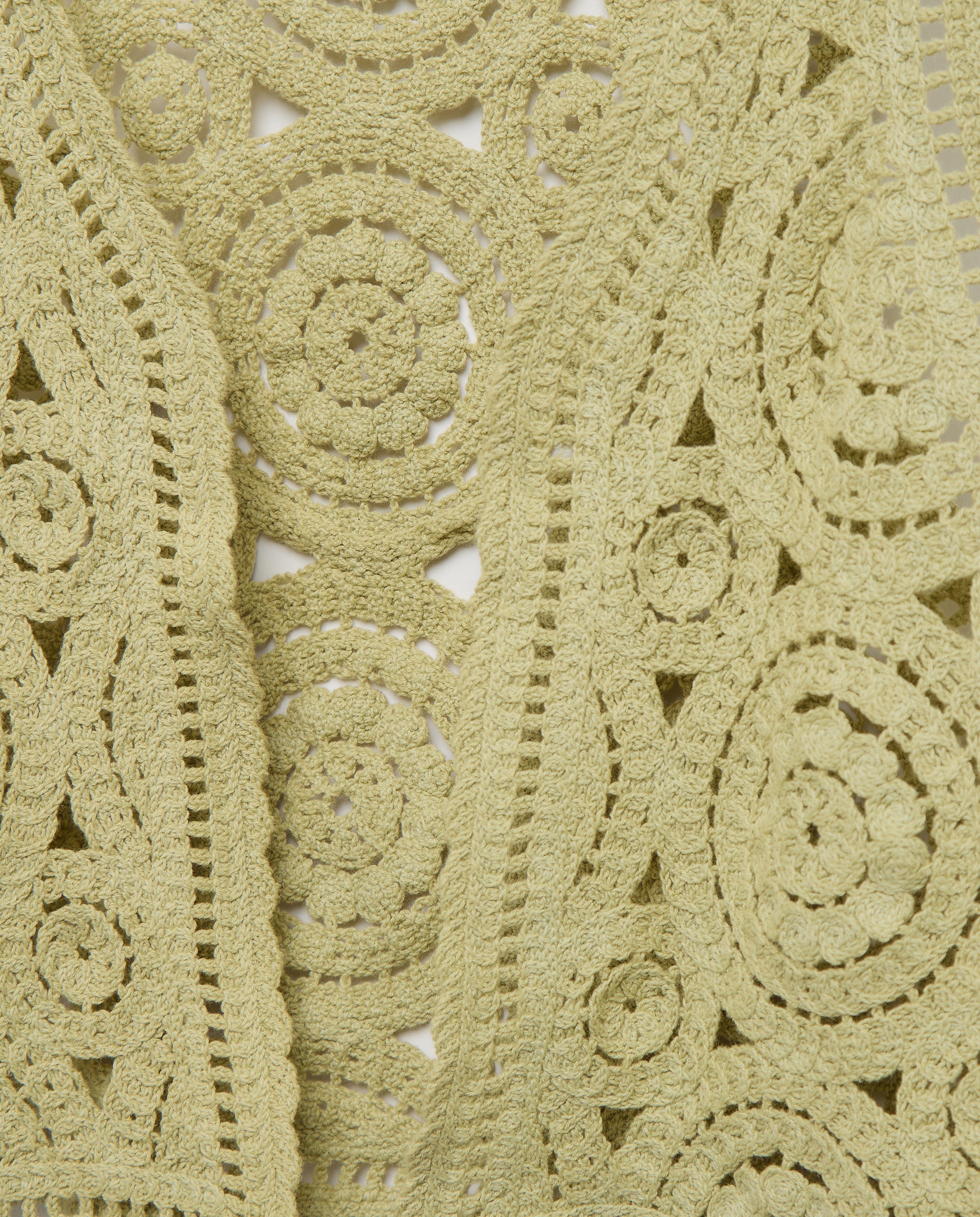 Colete Aberto de Crochet 520 Caqui-5