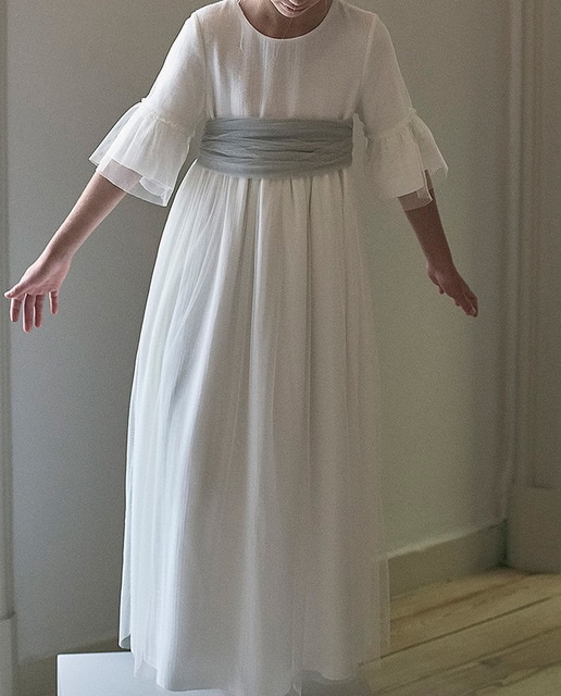 Imagen 0 de Vestido niza banda gris