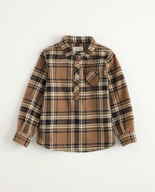 Imagen 0 de Camisa cuadros franela