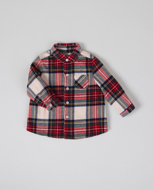 Imagen 0 de Camisa cuadro escoces rojo mul