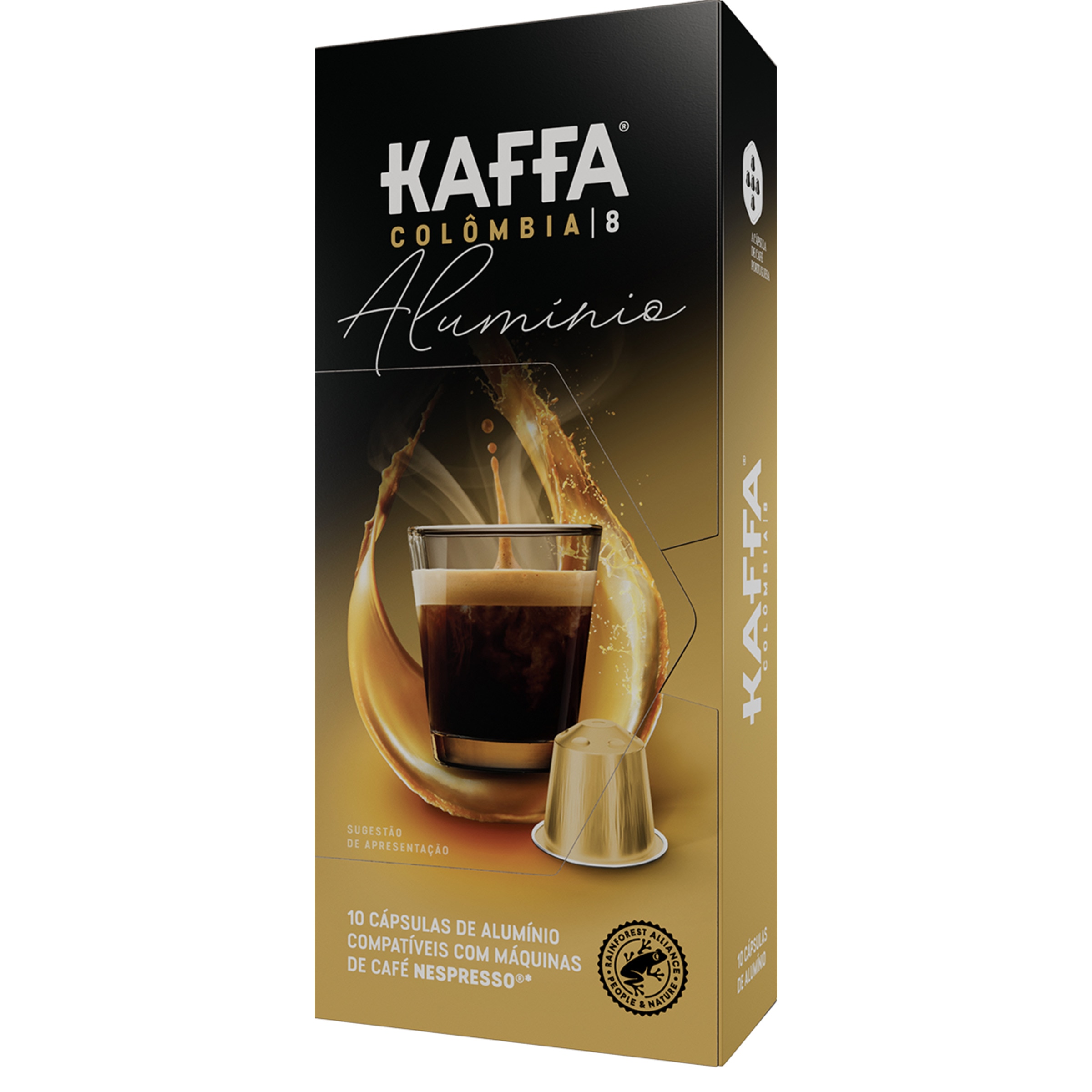 Café Colômbia Intensidade 8 para Nespresso embalagem 10 cápsulas