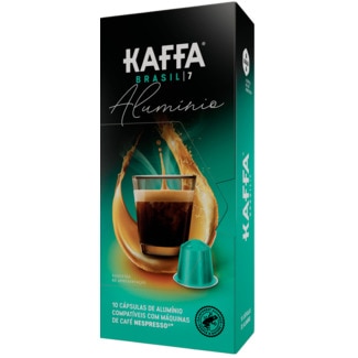 Café Brasil Intensidade 7 para Nespresso embalagem 10 cápsulas - Kaffa Alumínio