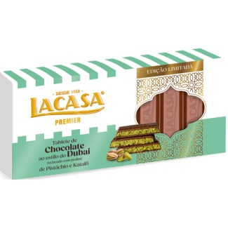 Chocolate de Pistacho Dubai tablete 225 g - Lacasa