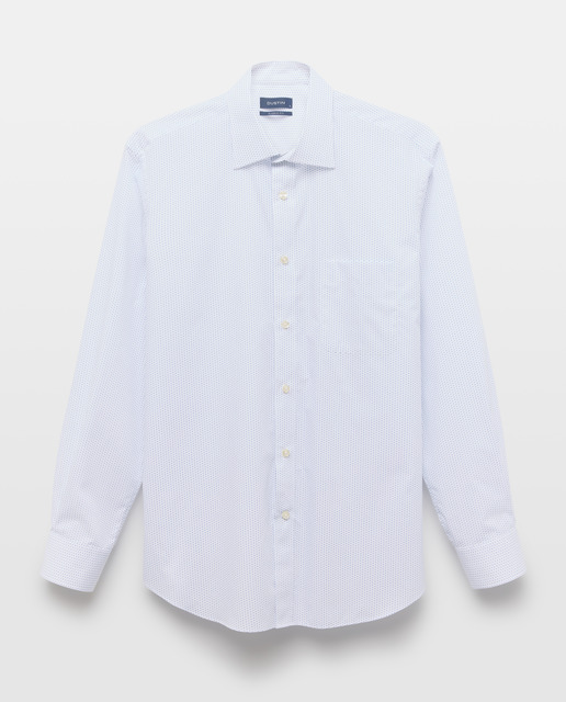 Imagem 0 de Camisa Clássica de Manga Comprida com Estampado de Gravata Classic Fit