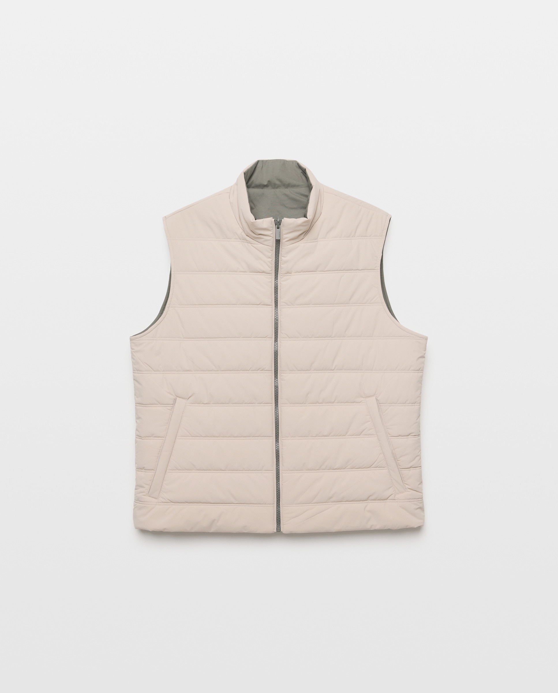 Colete Acolchoado e Reversível Verde-6