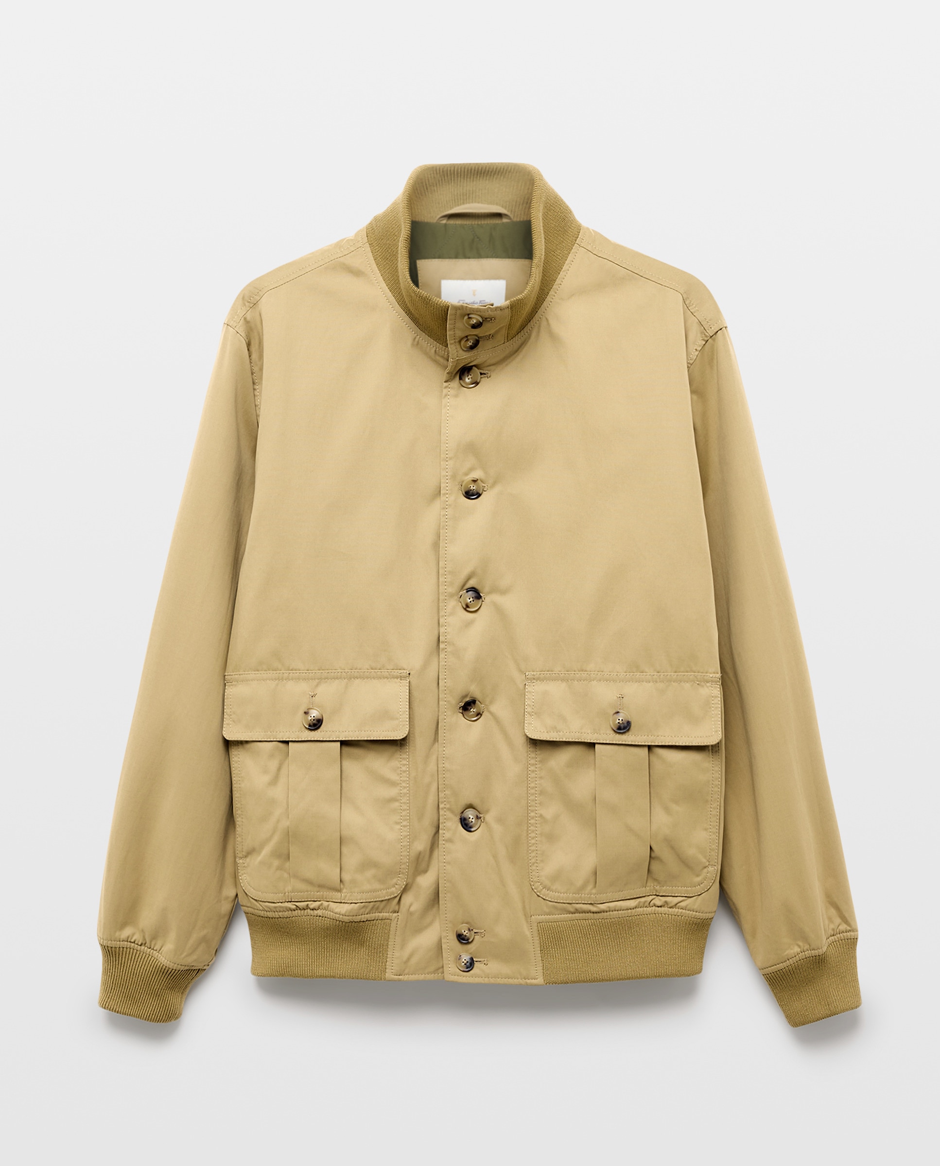 Blusão com Ligeiro Acolchoado Taupe-5