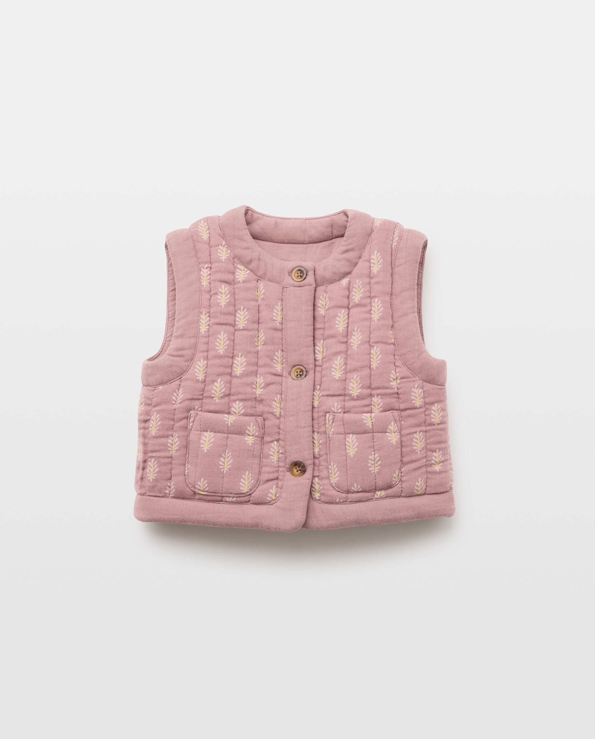 Imagen 0 de Chaleco acolchado bebé niña estampado