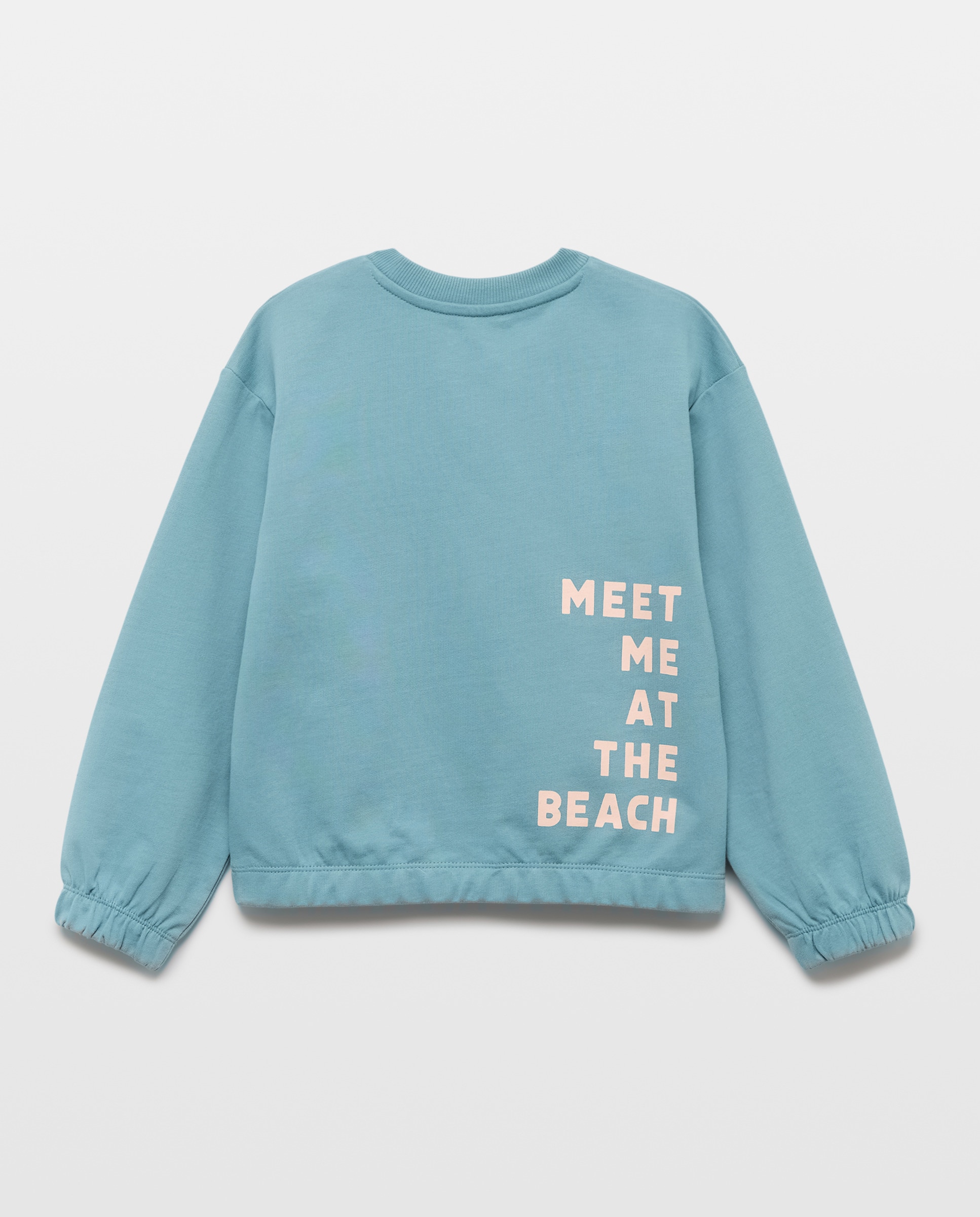 Sudadera niña cuello caja Verde Pato-2