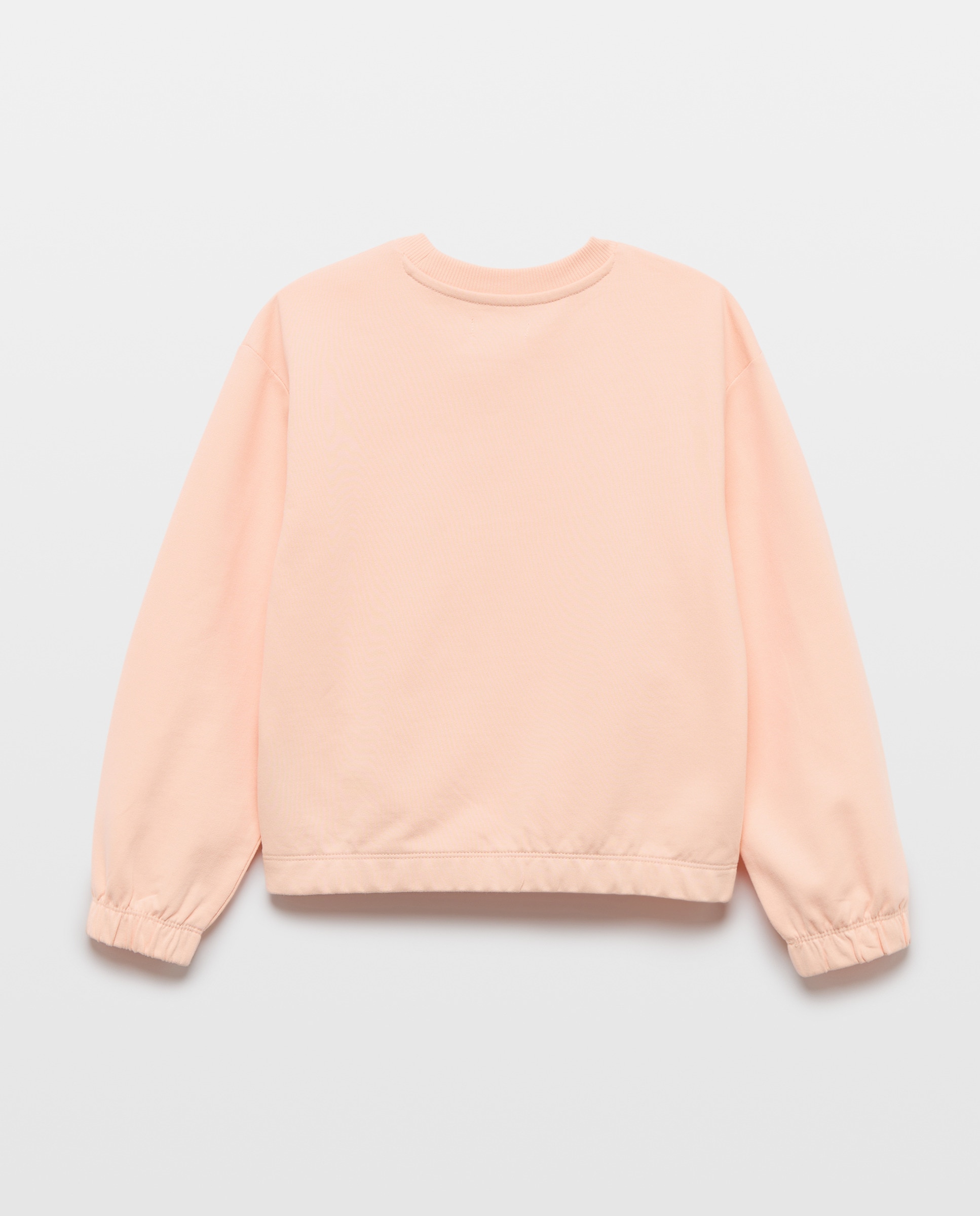 Sudadera niña cuello caja 260 Salmón-2