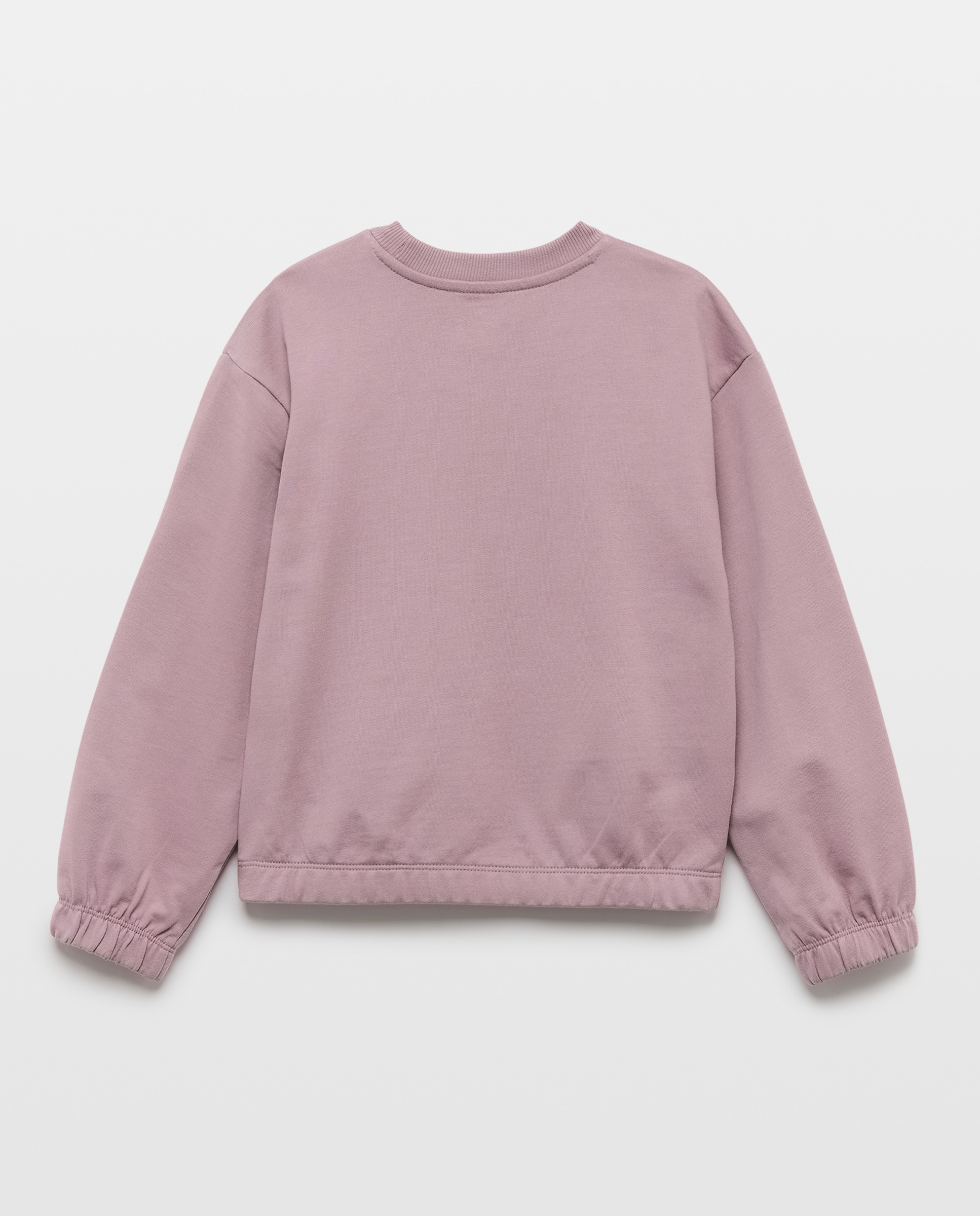 Sudadera niña cuello caja 282 Malva-2