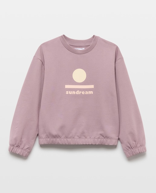 Imagen 0 de Sudadera niña cuello caja